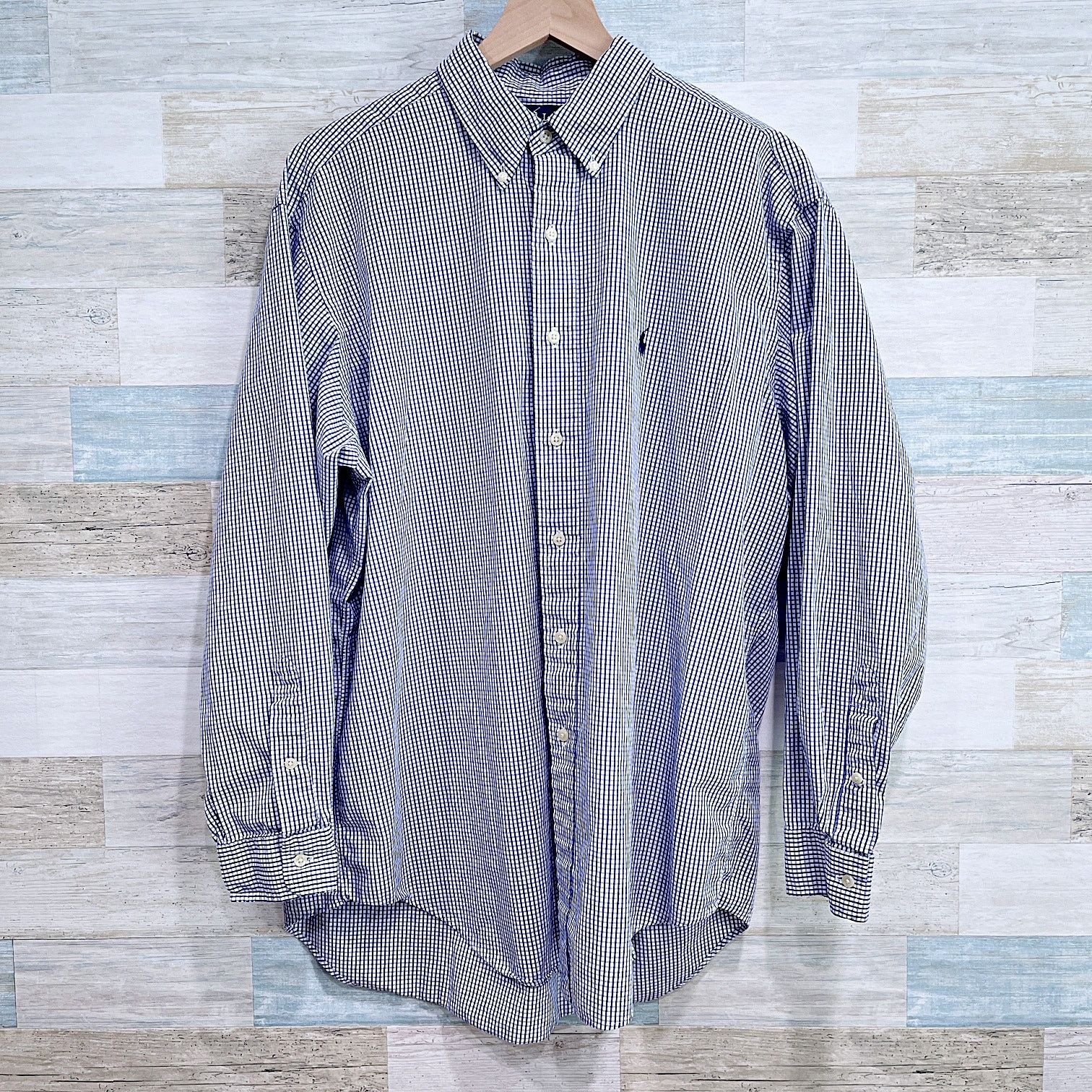 Ralph Lauren Ralph Lauren Yarmouth Shirt Blue Gingham Mens 16.5 34 Size US L / EU 52-54 / 3 - 1 Thumbnail