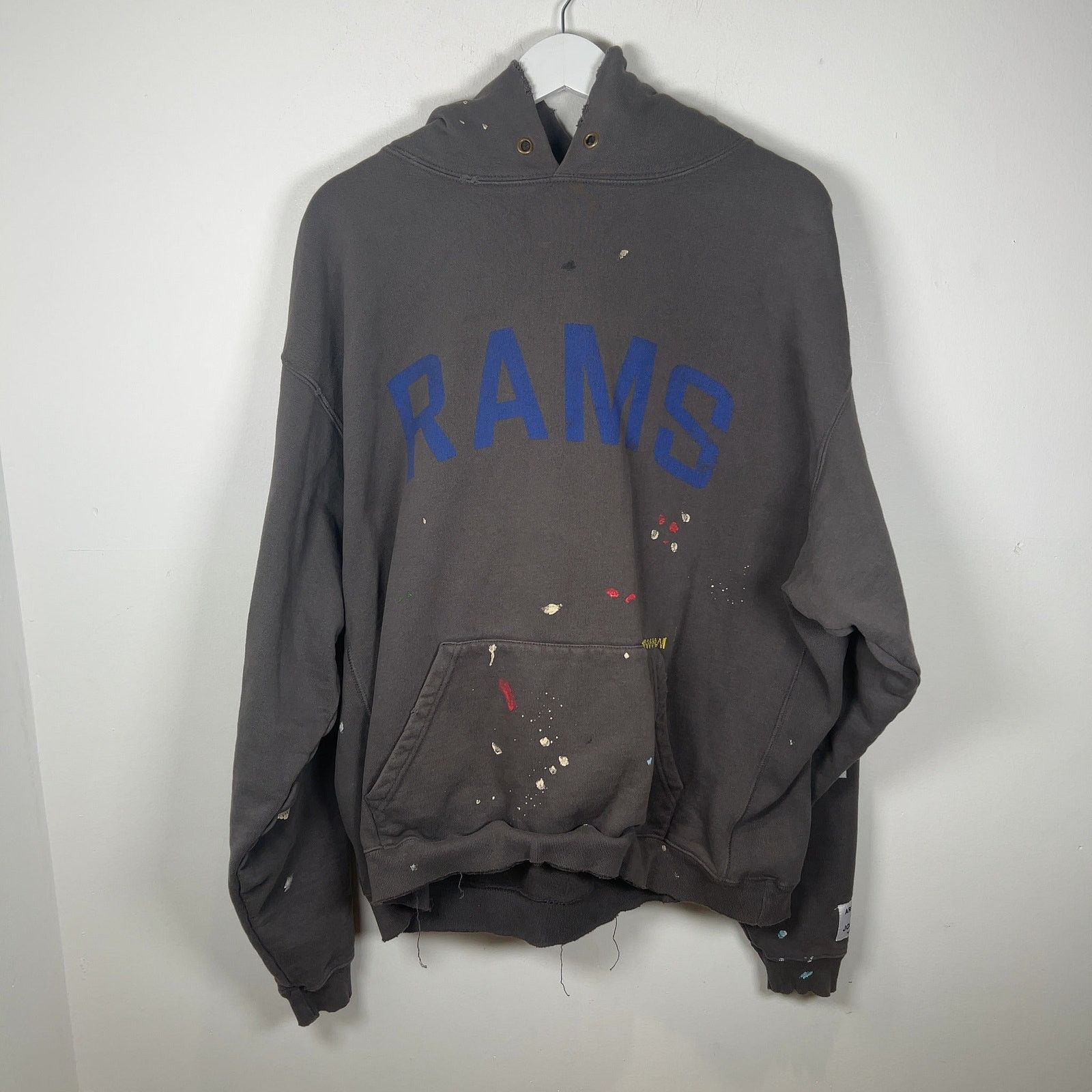 Gallery Dept. Gallery Dept LA Rams Graphic Distressed Hoodie Size US L / EU 52-54 / 3 - 1 Thumbnail