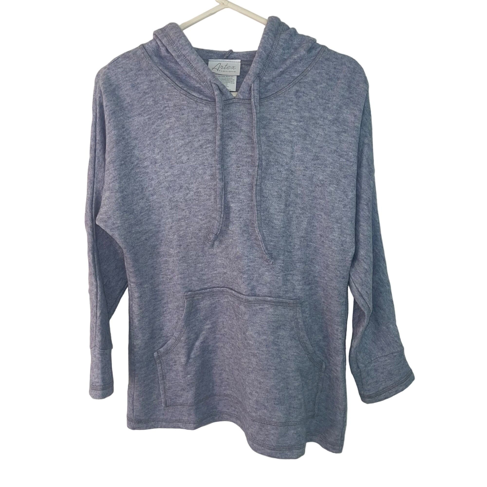 Other Artex Fashions Womens Hoodie Size XS Gray Knit Size XS / US 0-2 / IT 36-38 - 1 Thumbnail