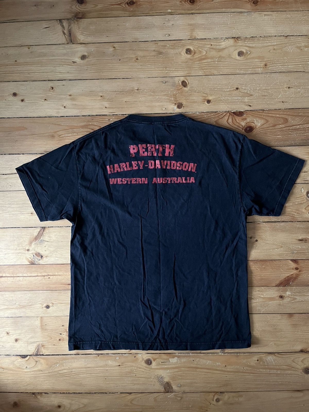 Vintage Harley Davidson 90 Australia 🇦🇺 Perth tshirt Size US XL / EU 56 / 4 - 6 Thumbnail