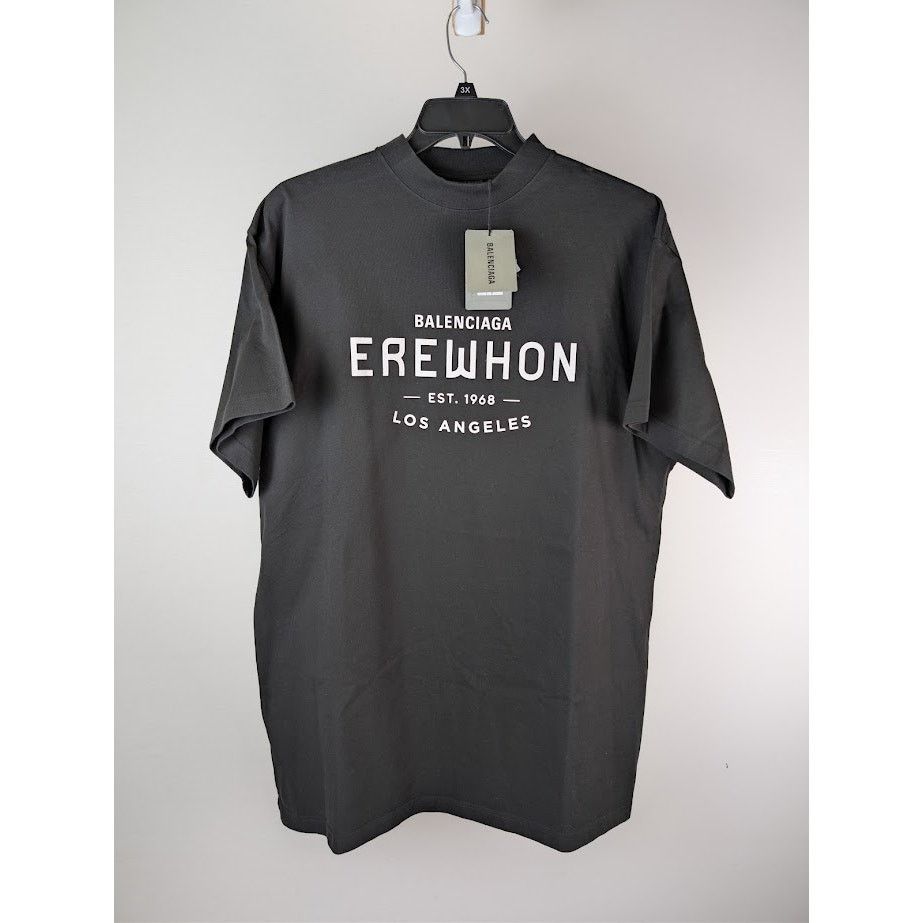 Balenciaga o1rshd1 Q:2 / Erewhon Collab Vintage Jersey T-Shirt in Black Size US M / EU 48-50 / 2 - 2 Thumbnail