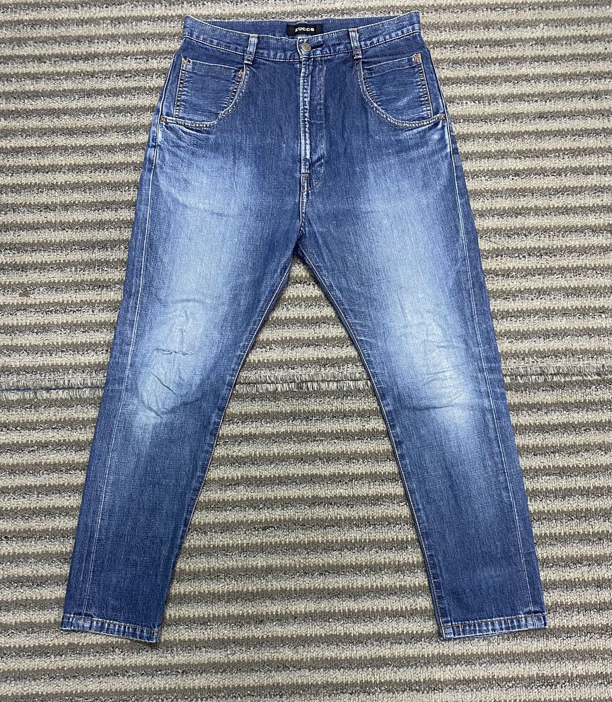 Zucca Zucca Skinny Distressed Baggy Selvedge Jeans Size US 29 - 2 Thumbnail
