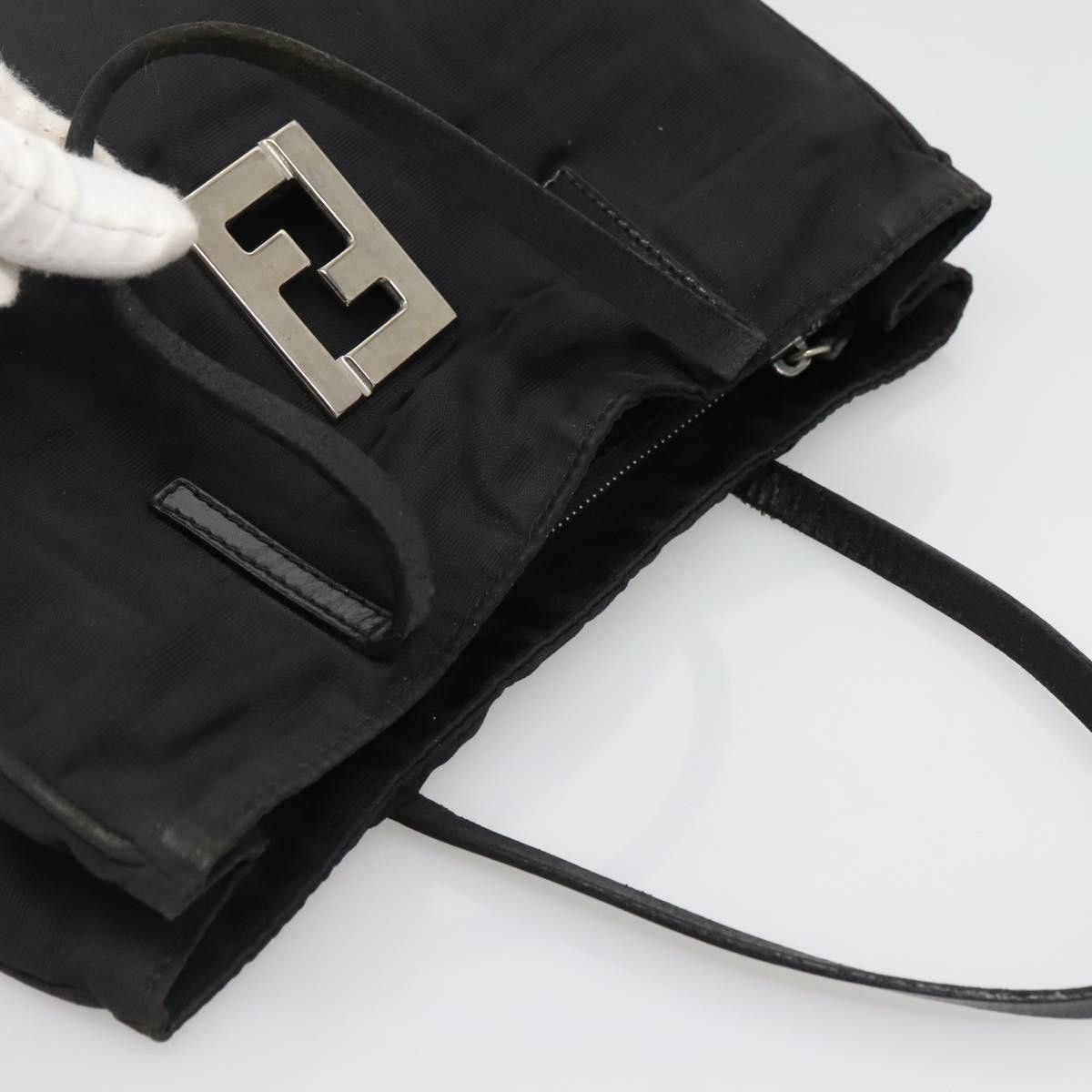 Fendi FENDI Zucca Canvas Hand Bag Black Silver Size ONE SIZE - 6 Thumbnail