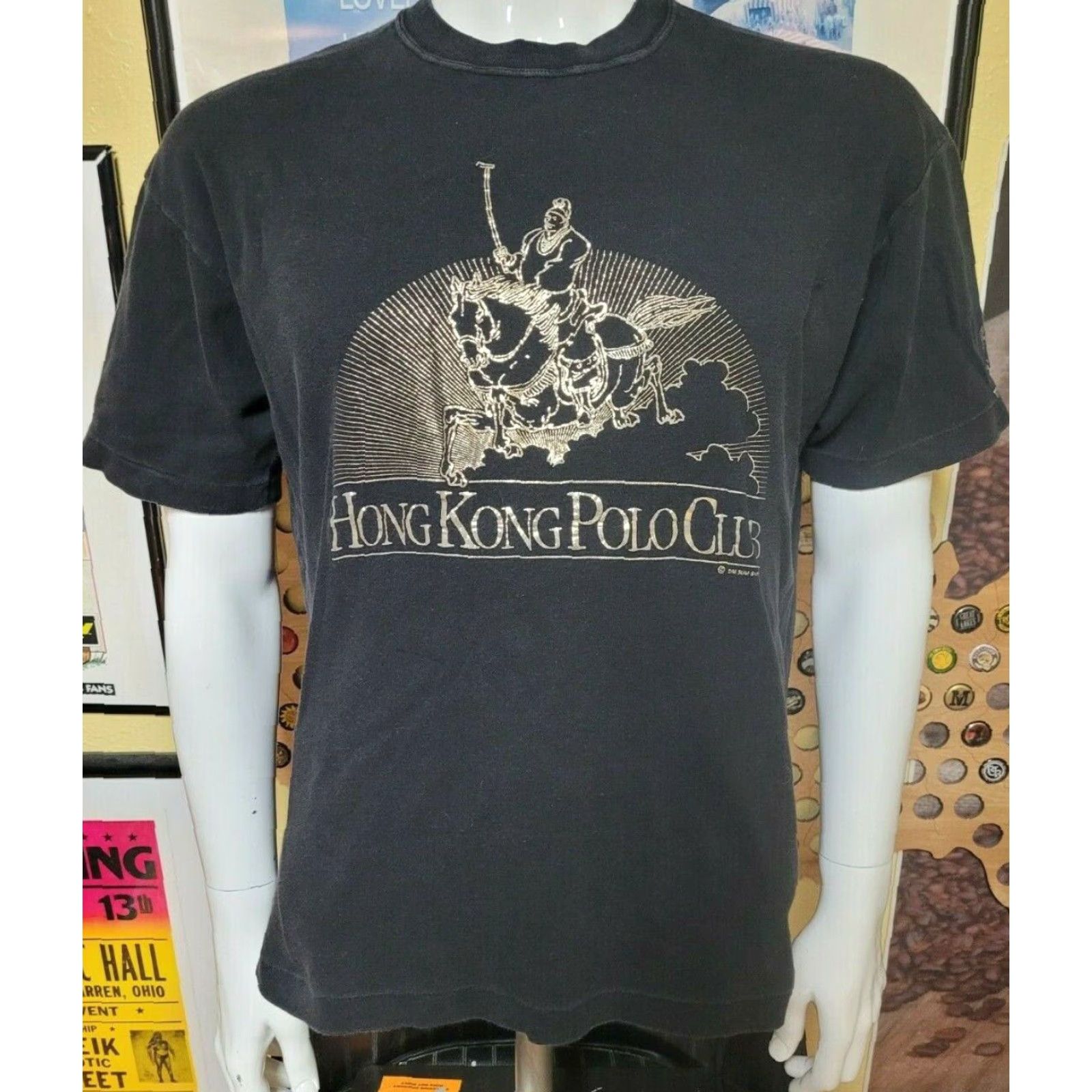 Vintage VINTAGE Dim Sum Shirts T-Shirt Graphic Tee Hong Kong Polo Club 90s Parody Short Sleeve Black Large Men Size US L / EU 52-54 / 3 - 2 Thumbnail