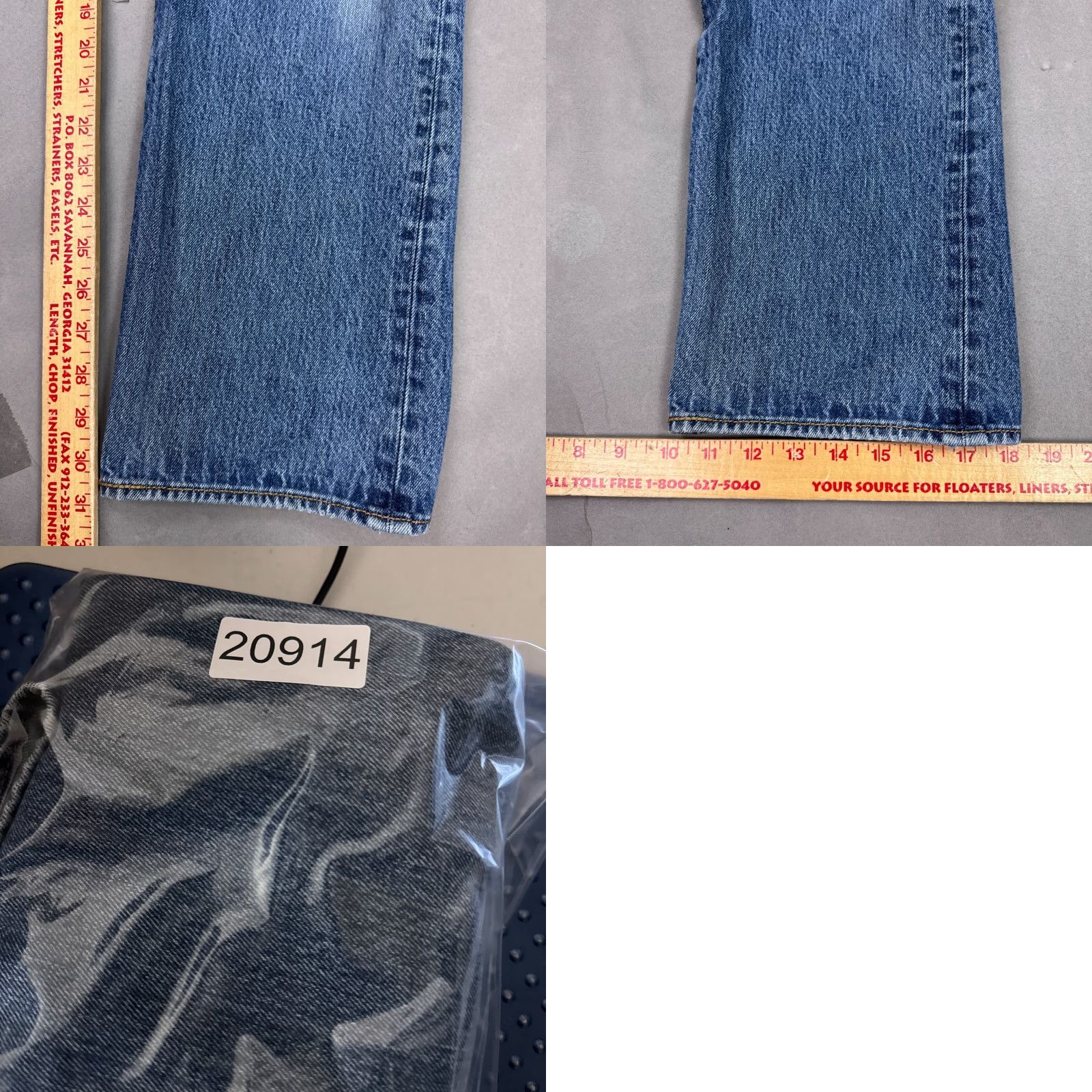 Levi's VINTAGE Levis 501 Jeans Mens 36x32 Blue Denim Pants Straight Button Fly Faded Work Chore Jeans Size US 36 / EU 52 - 10 Thumbnail