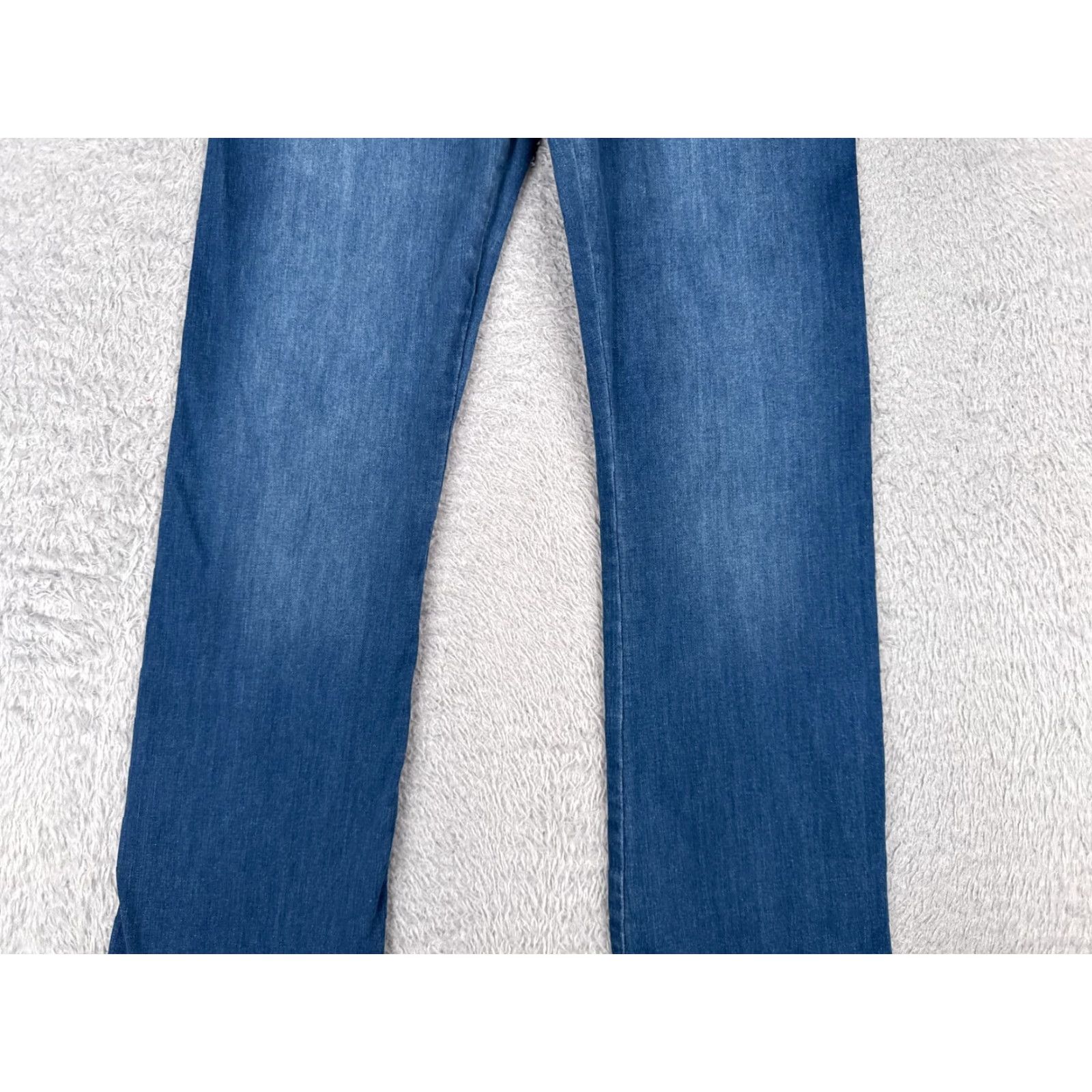 NYDJ VINTAGE NYDJ Jeans Womens 00 Bootcut Denim Slim Fit Mid Rise Cotton Blend 25x31 Blue Casual Size 24" / US 00 / IT 34 - 3 Thumbnail