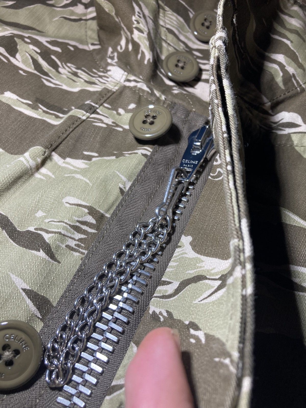 Celine SS20 Celine Tiger Camo Hooded Jacket 2020 Hedi Slimane Parka Size US M / EU 48-50 / 2 - 8 Thumbnail
