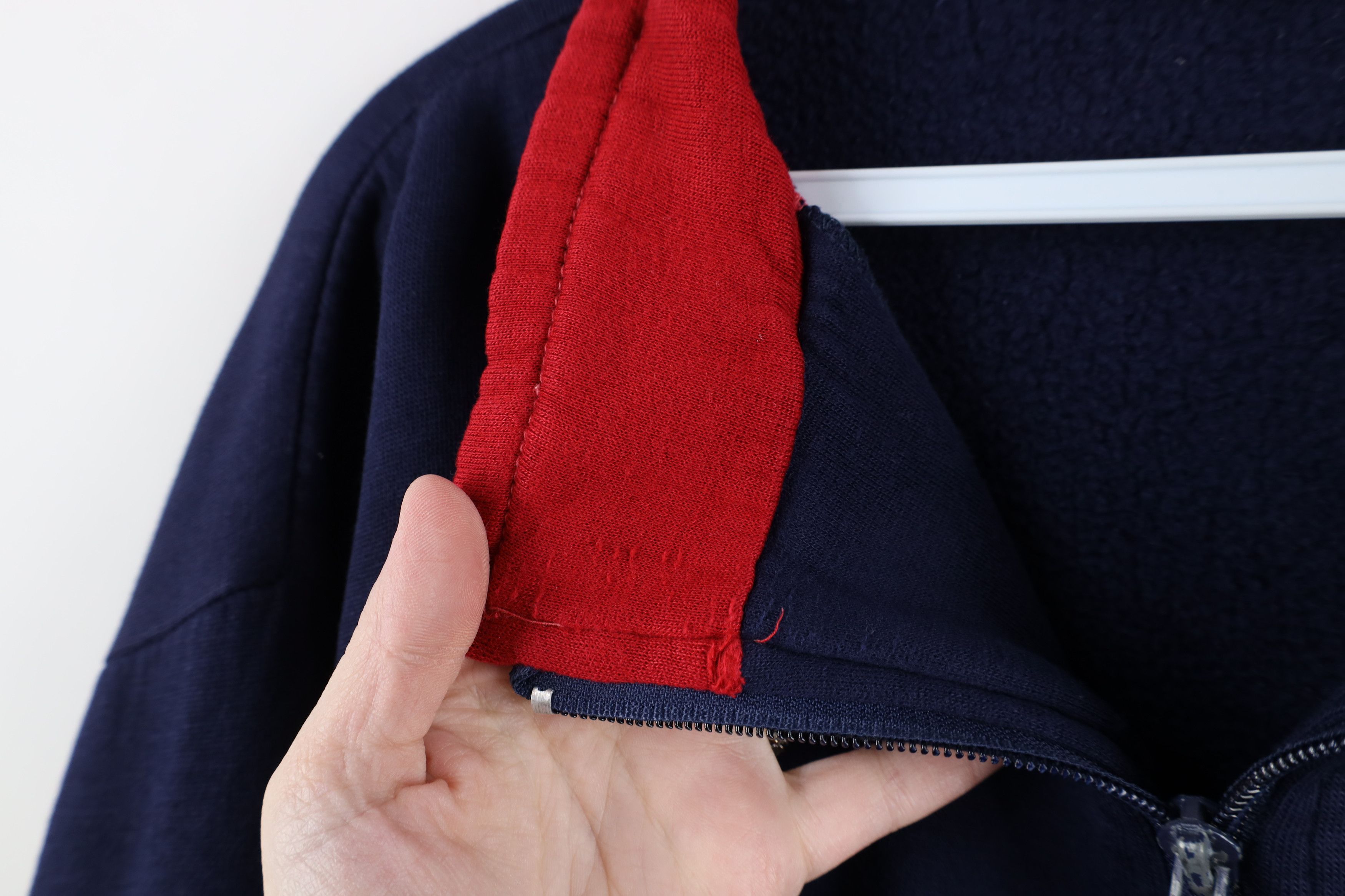 Vintage Vintage 90s Streetwear Block Half Zip Pullover Sweatshirt Size US XL / EU 56 / 4 - 11 Thumbnail