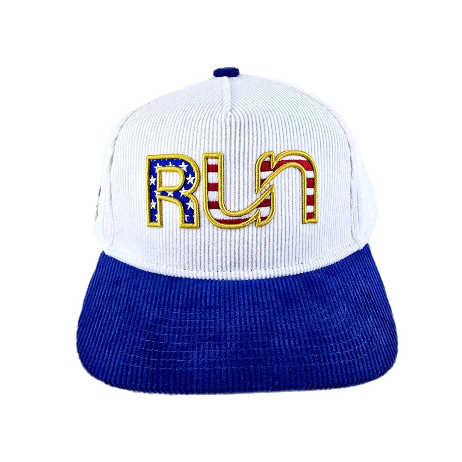 Other Run Salute To Service Hat Snapback White Corduroy One Size Size ONE SIZE - 1 Thumbnail