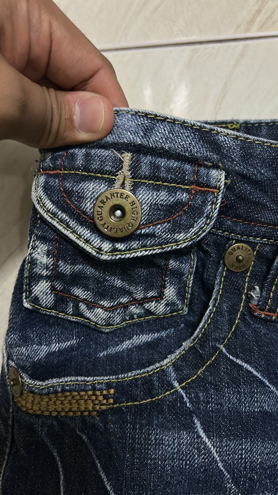 If Six Was Nine × Japanese Brand × Le Grande Bleu (L.G.B.) Casse Jeans Rare Vintage Design Size 28" / US 6 / IT 42 - 5 Thumbnail