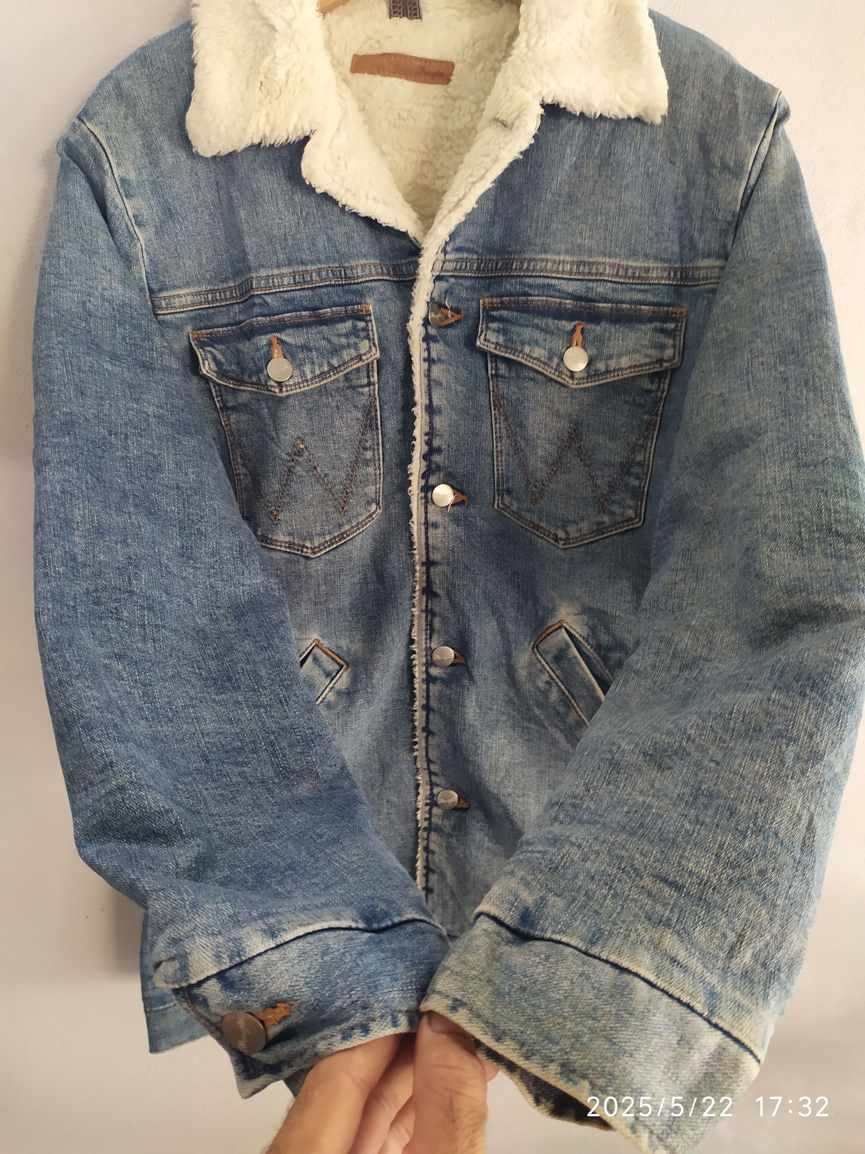 Vintage × Wrangler Vintage Wrangler Denim Jacket Sherpa Size US M / EU 48-50 / 2 - 4 Thumbnail