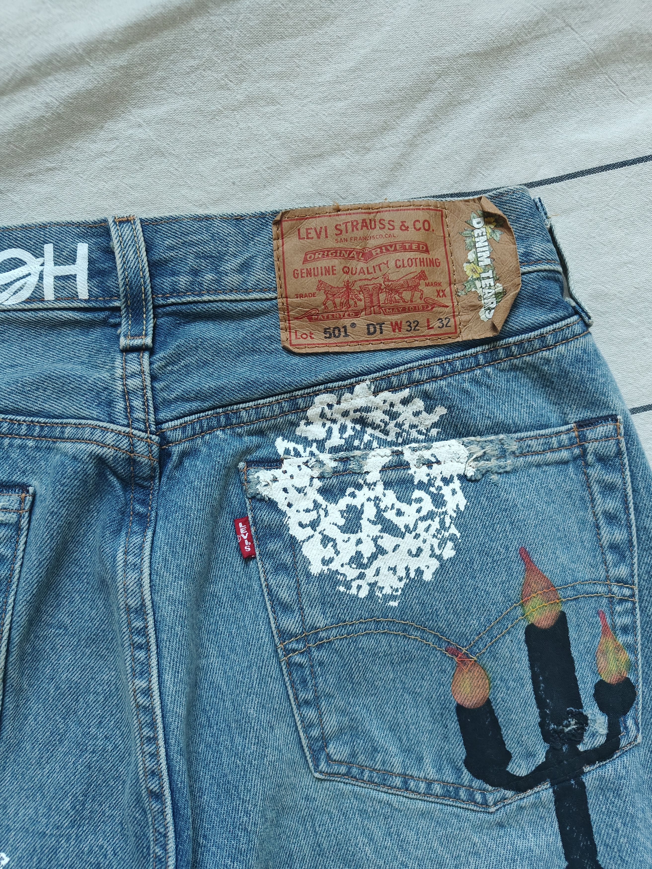 DENIM TEARS Denim Tears x Virgil Abloh - Screen Printed Size US 32 / EU 48 - 3 Thumbnail