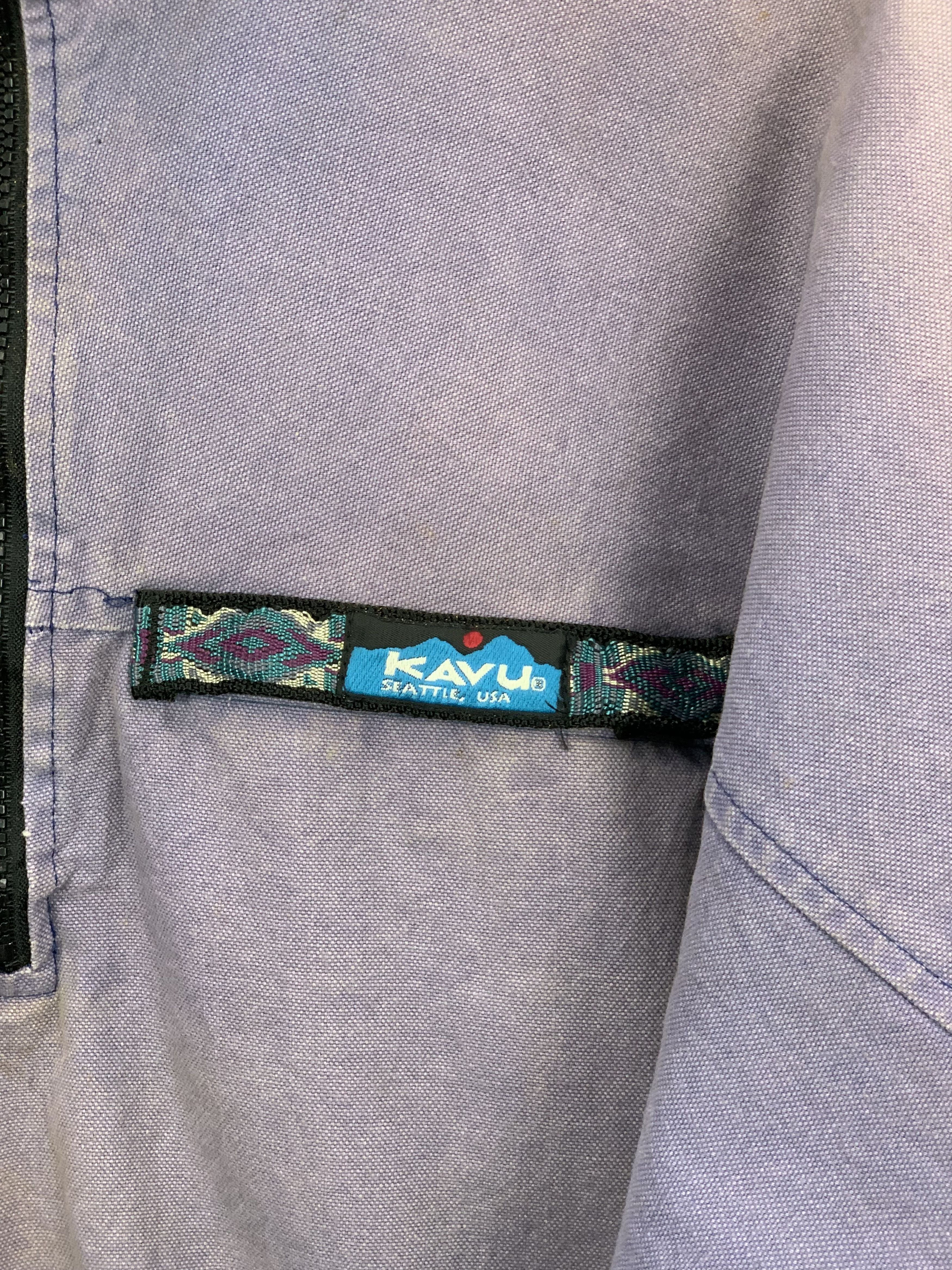 KAVU Vintage 90s KAVU Anorak Sun Faded Denim Zipper Jacket J0925 Size US S / EU 44-46 / 1 - 10 Thumbnail
