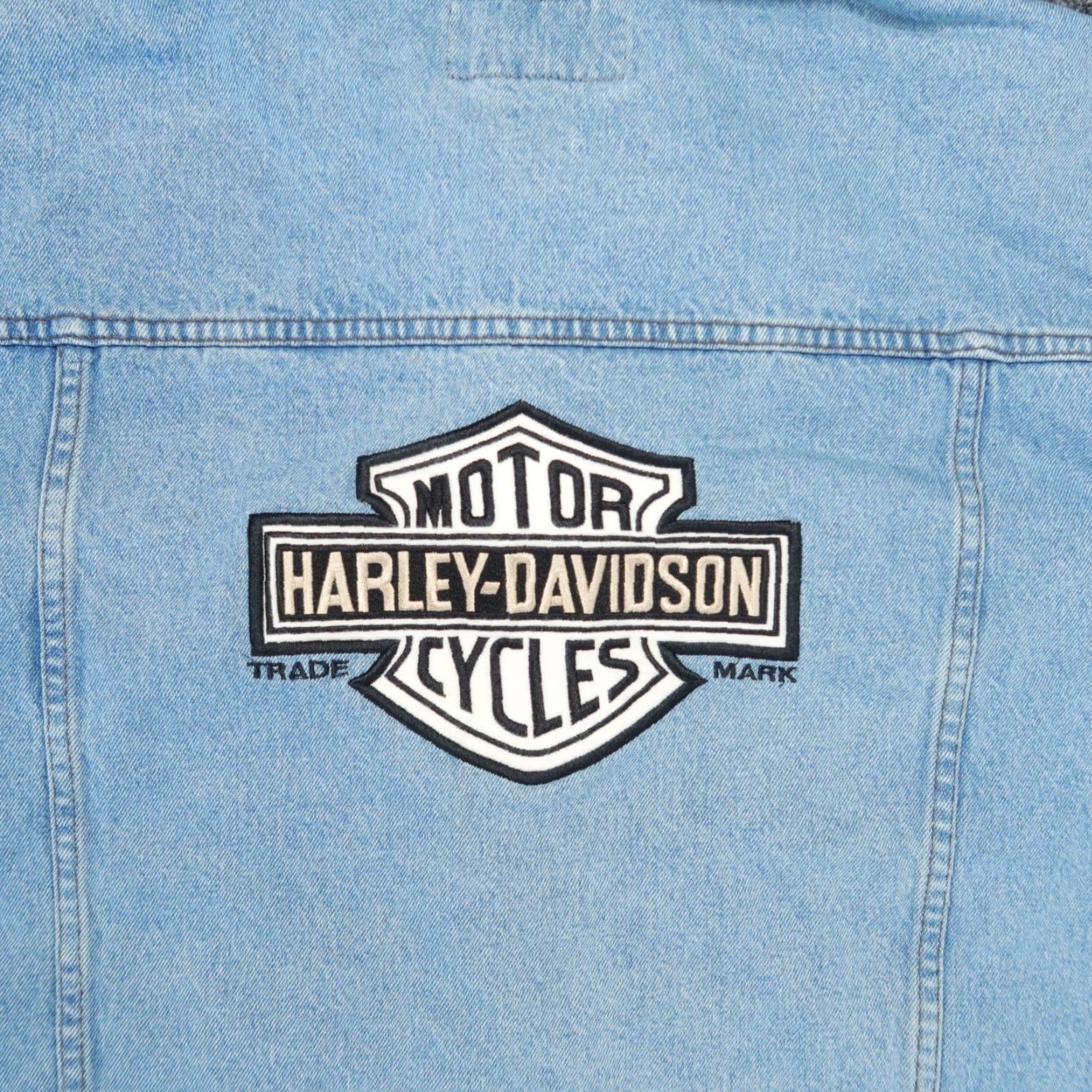 Harley Davidson Harley-Davidson Jacket Mens XL Blue Denim Trucker Bar Shield Motorcycle Size US XL / EU 56 / 4 - 6 Thumbnail
