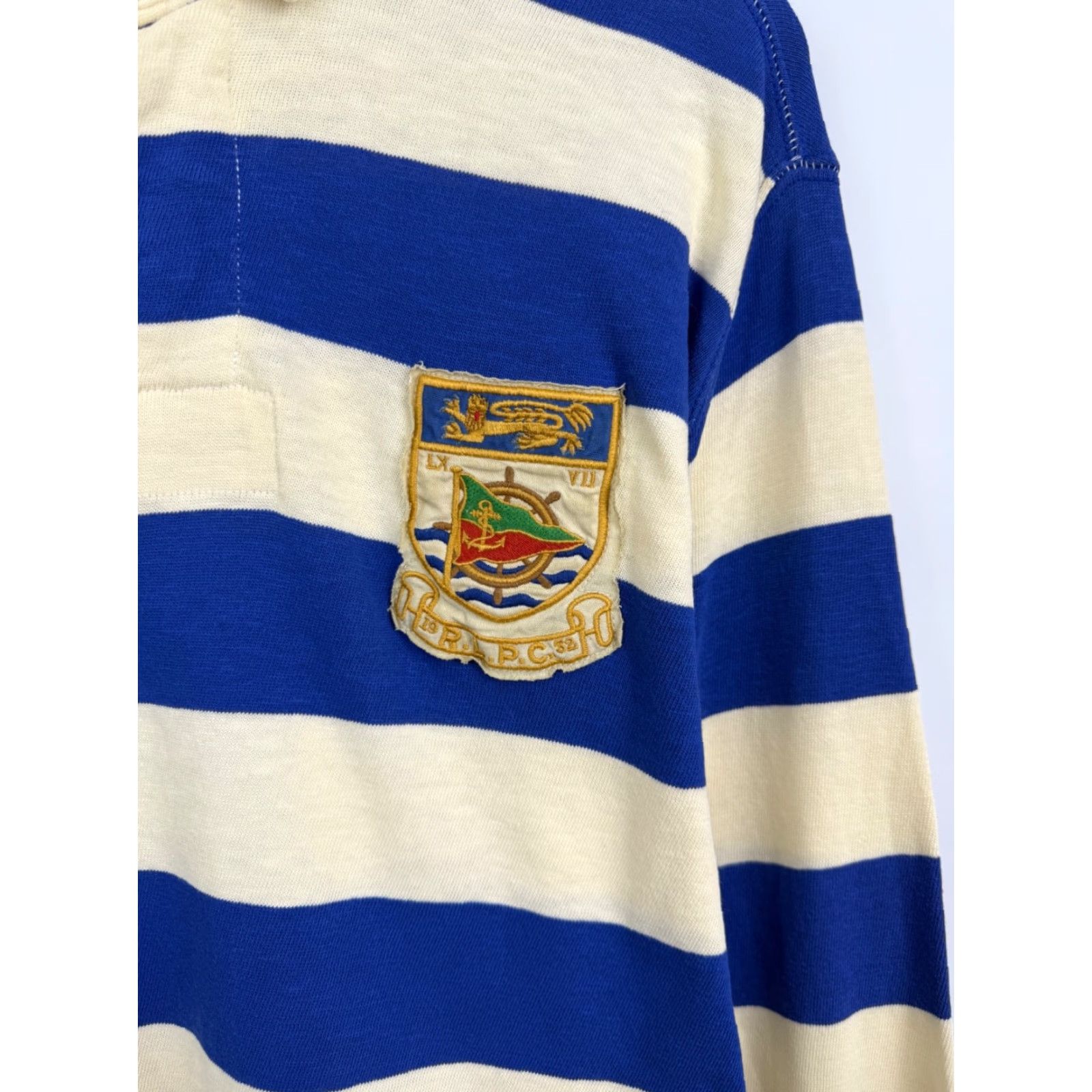 Polo Ralph Lauren VINTAGE Polo Ralph Lauren Dragon RLPC Long Sleeve Shirt L Blue/Beige 90s Mens Polo RL Dragon RLPC Long Sleeve Vintage 90s Blue Beige Mens Shirt Size US L / EU 52-54 / 3 - 4 Thumbnail