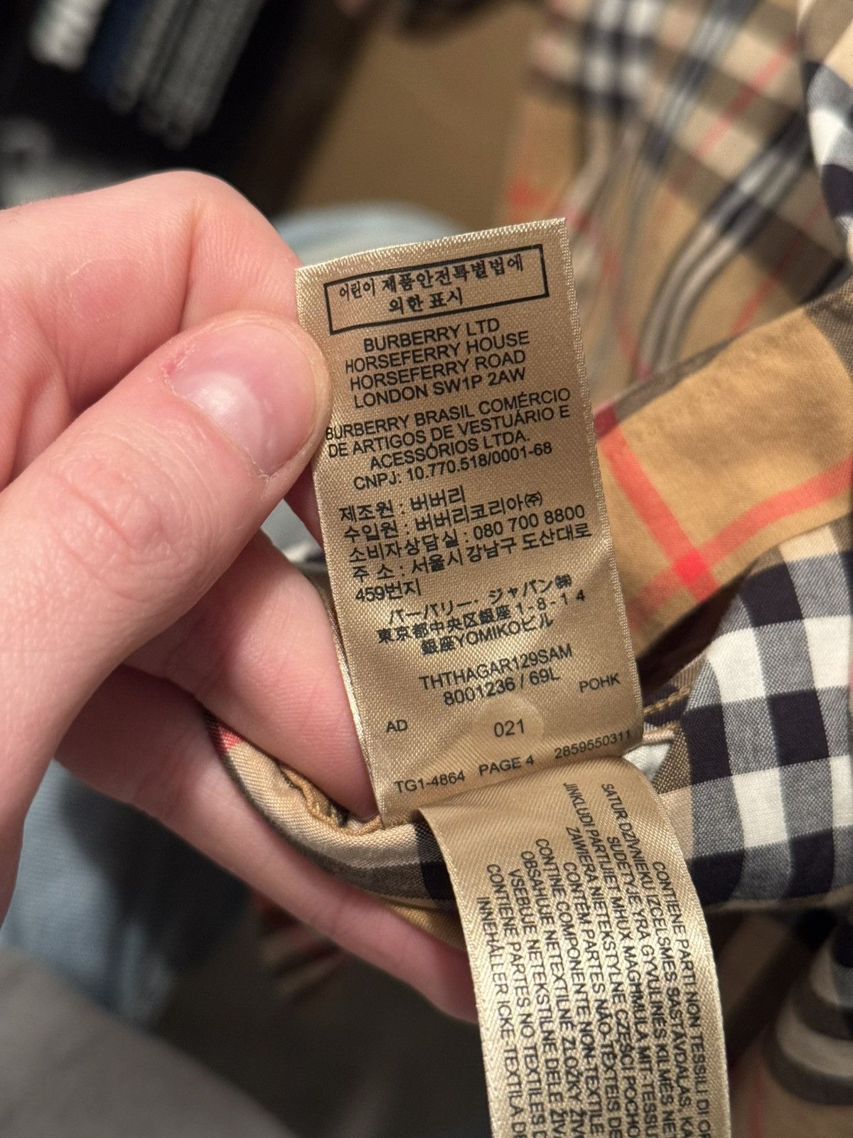 Burberry Burberry London Classic Checkered Button Up Shirt Size US L / EU 52-54 / 3 - 10 Thumbnail