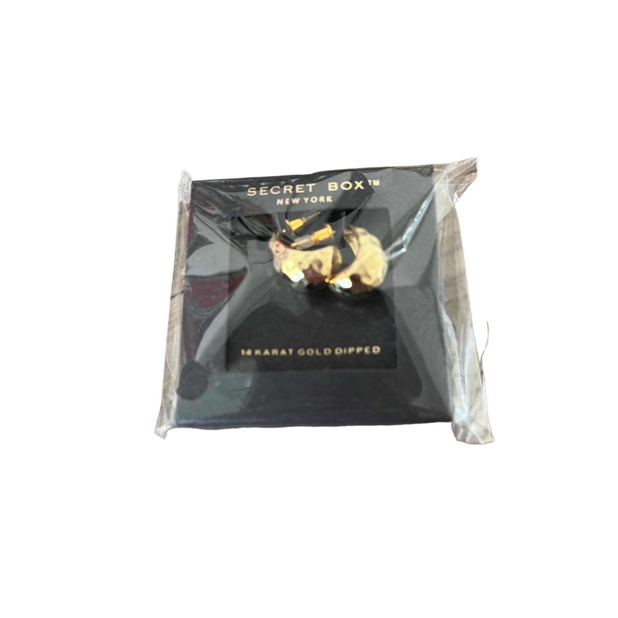 Other Secret Box New York 14 Karat Gold Dipped Huggies Michelle Size ONE SIZE - 1 Thumbnail