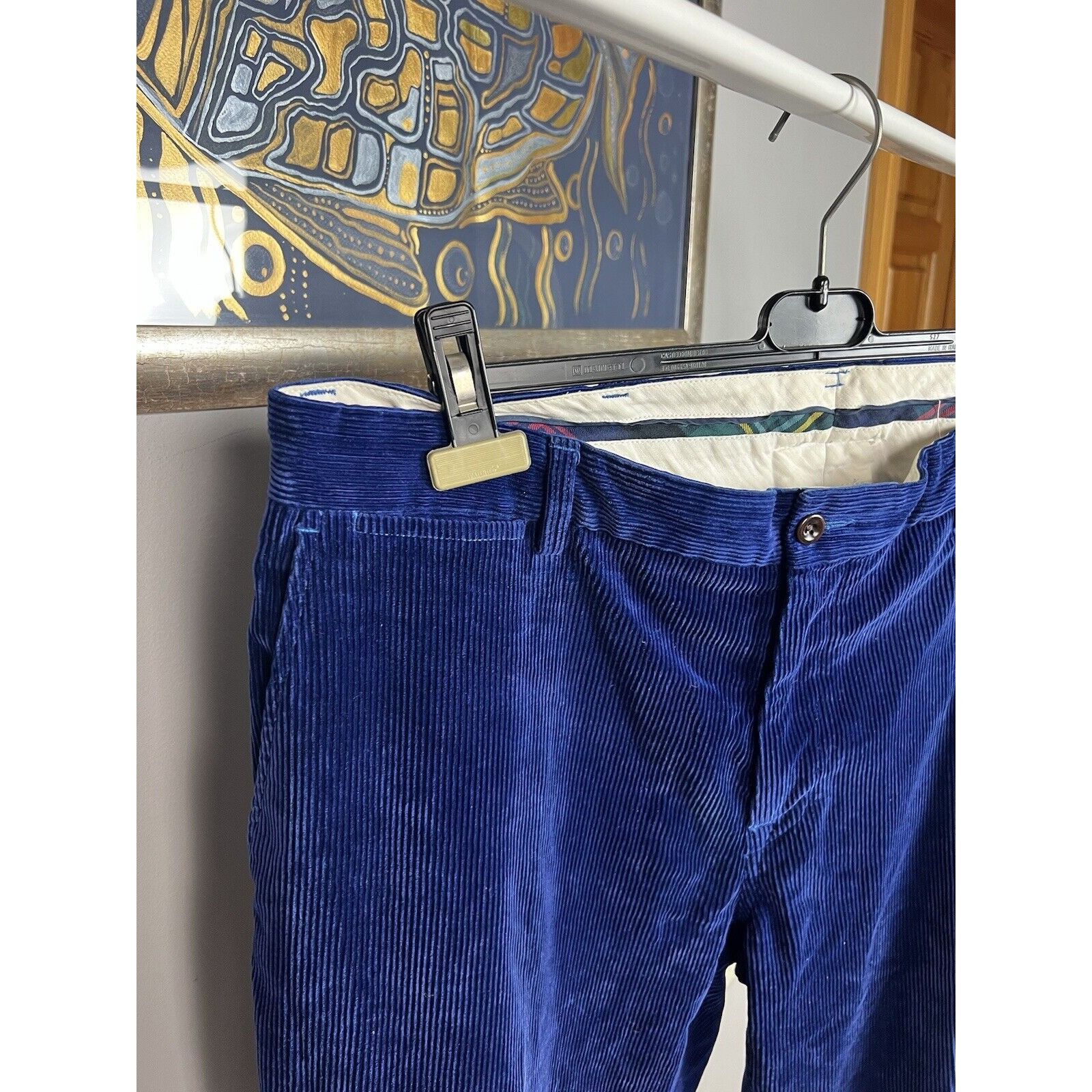 Polo Ralph Lauren Polo Ralph Lauren VTG Royal Blue Corduroy Straight Chino Pan Size US 38 / EU 54 - 6 Thumbnail