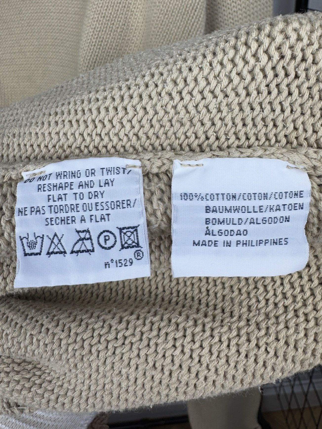 Polo Ralph Lauren Vintage 90s Polo Ralph Lauren Knitted Sweater Beige XXLarge Size US XXL / EU 58 / 5 - 10 Thumbnail