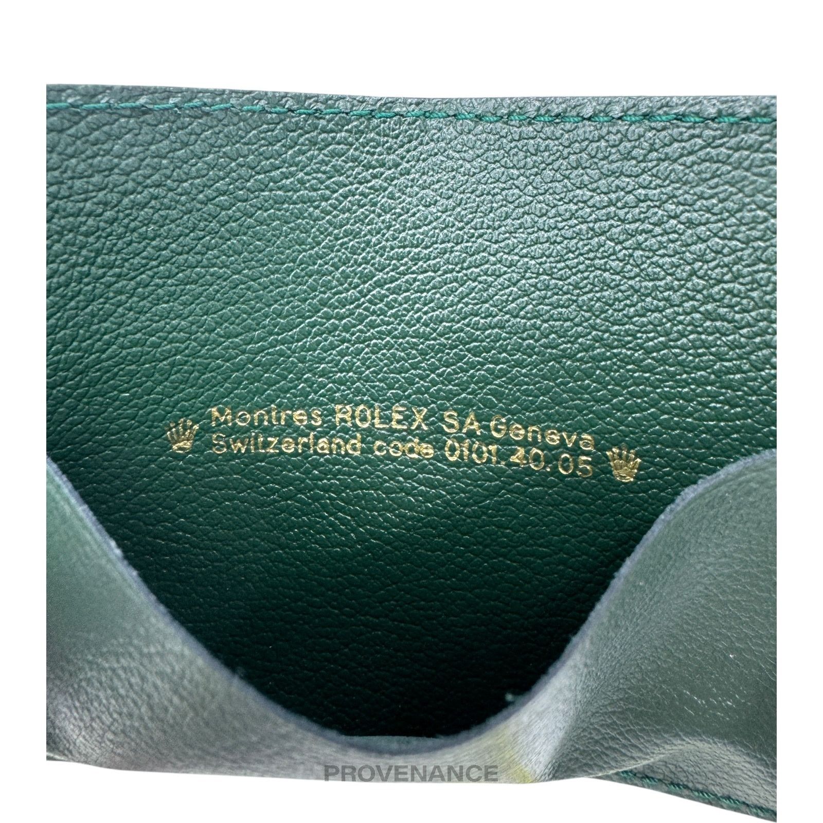 Rolex 🔴 Rolex Card Holder Wallet - Green Leather Size ONE SIZE - 5 Thumbnail