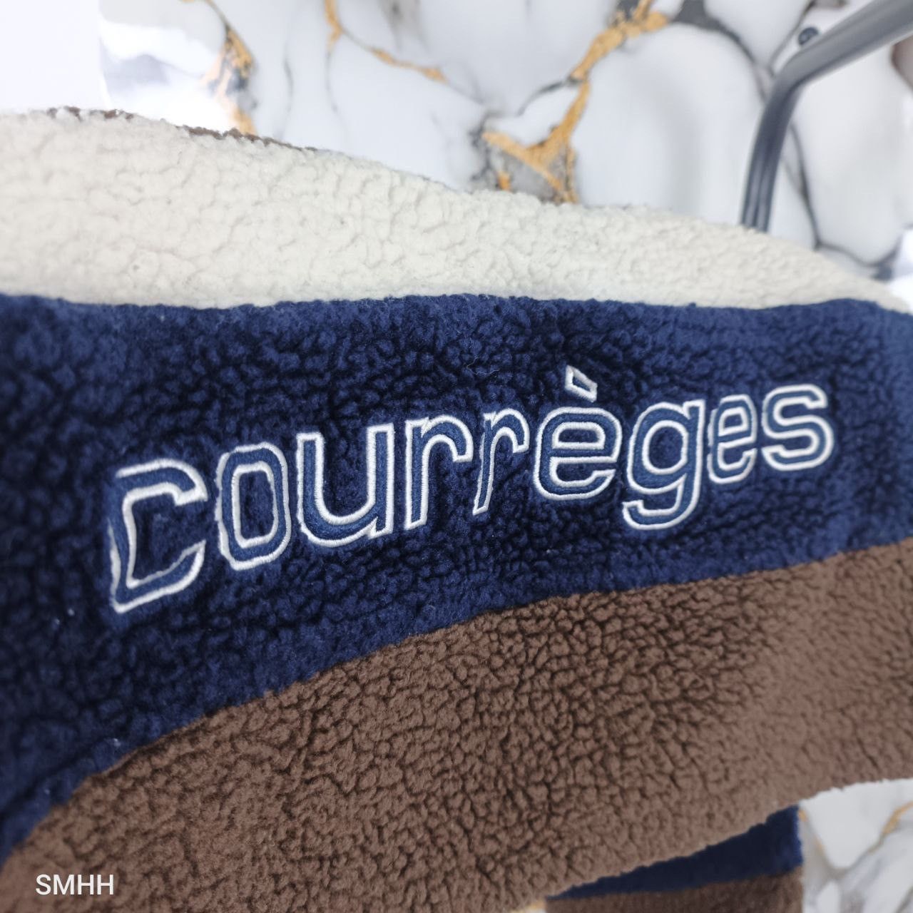 Courreges 🔥Rare Courrèges Sherpa Fleece - Embroidered Back Logo ( M ) Size US M / EU 48-50 / 2 - 20 Thumbnail