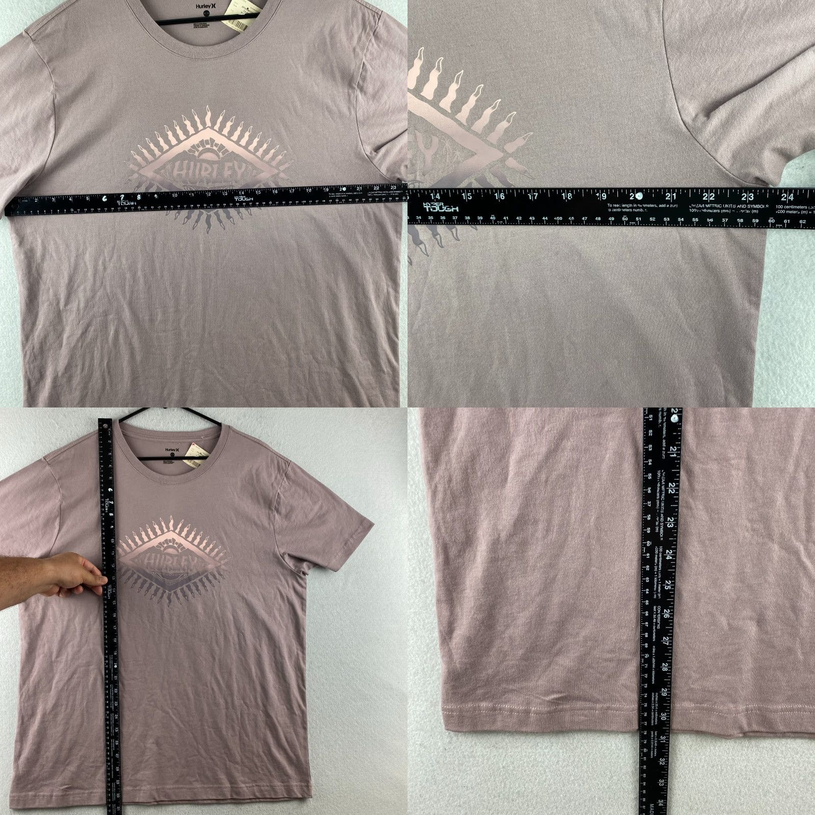 Hurley Hurley Shirt Mens XL Purple Pullover Short Sleeve Round Neck Graphic Tee NWT Size US XL / EU 56 / 4 - 8 Thumbnail