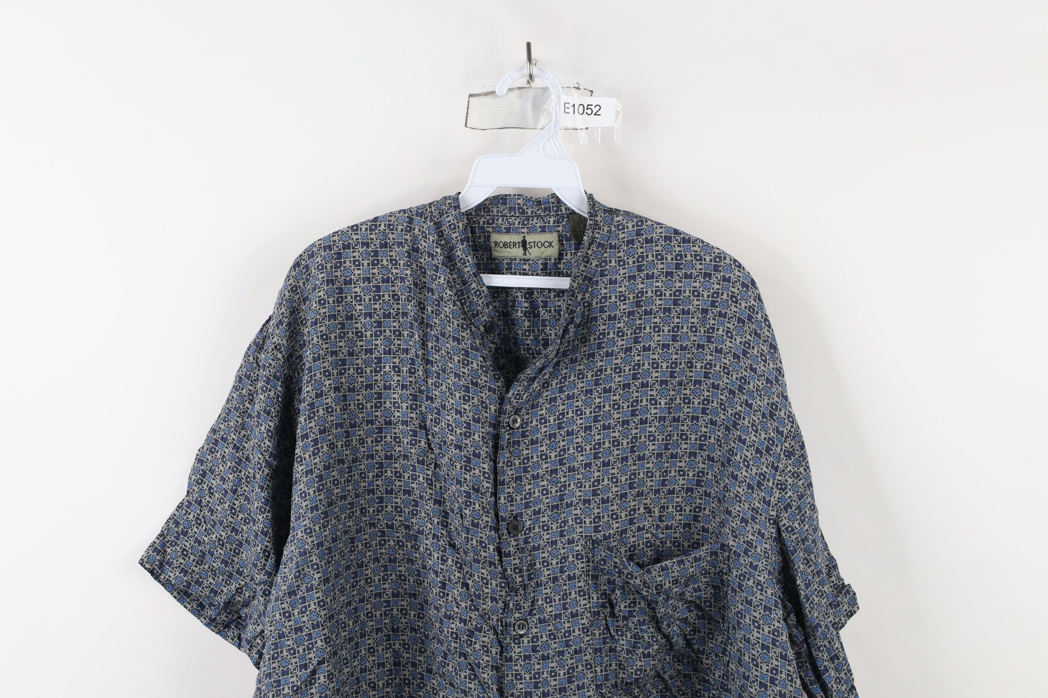 Vintage Vintage 90s Streetwear Flower Silk Band Collar Button Shirt Size US L / EU 52-54 / 3 - 2 Thumbnail