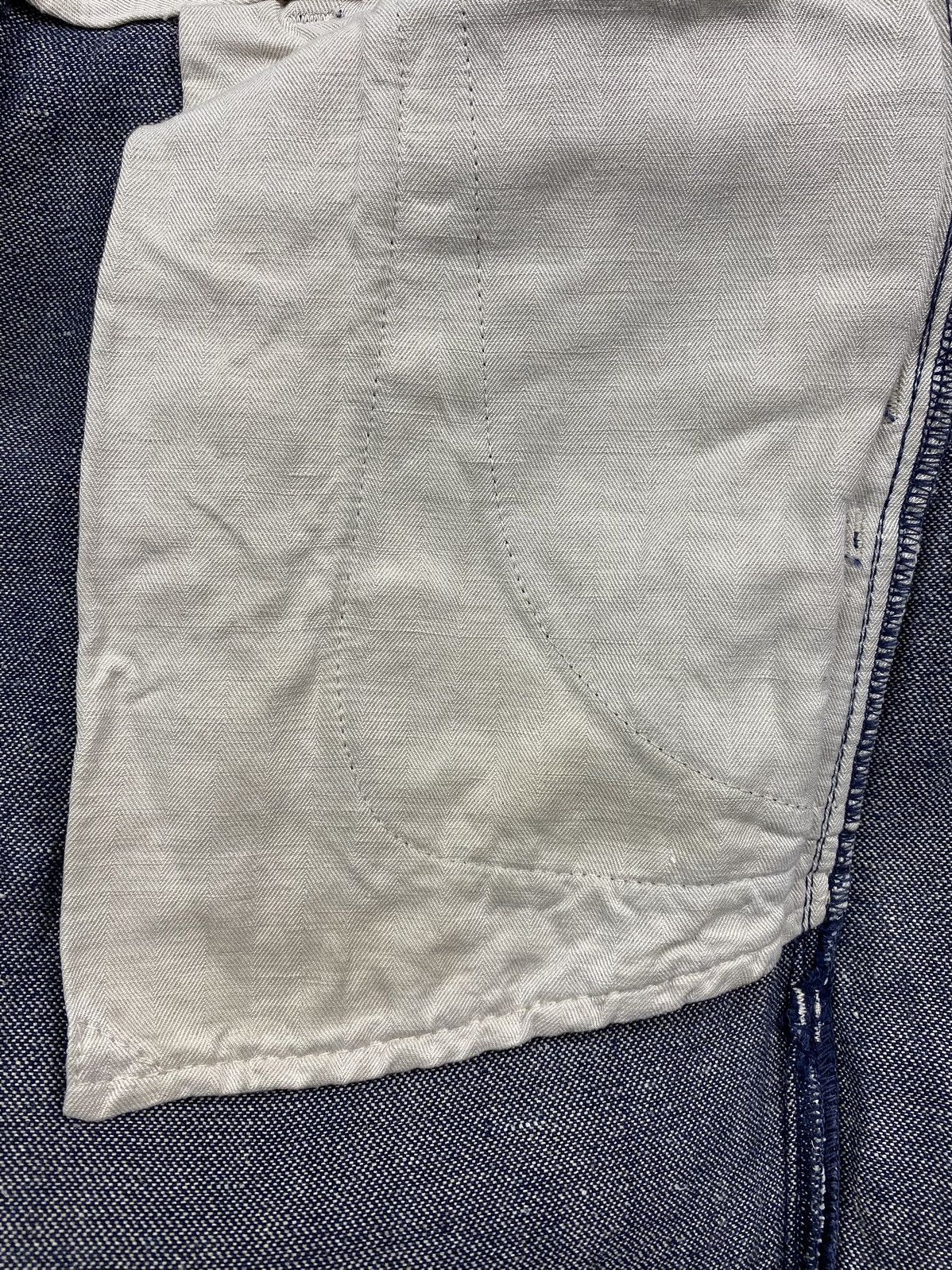 Freitag Freitag E550-18 Male Dark Blue Linen Work Pants Size US 31 - 15 Thumbnail