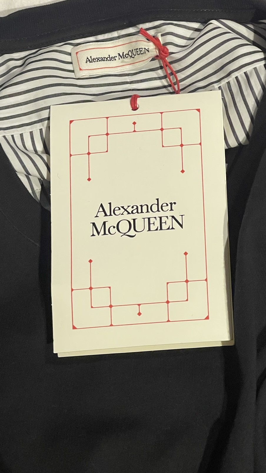 Alexander McQueen Black & White Stripped Graffiti T- Shirt Size US XL / EU 56 / 4 - 15 Thumbnail