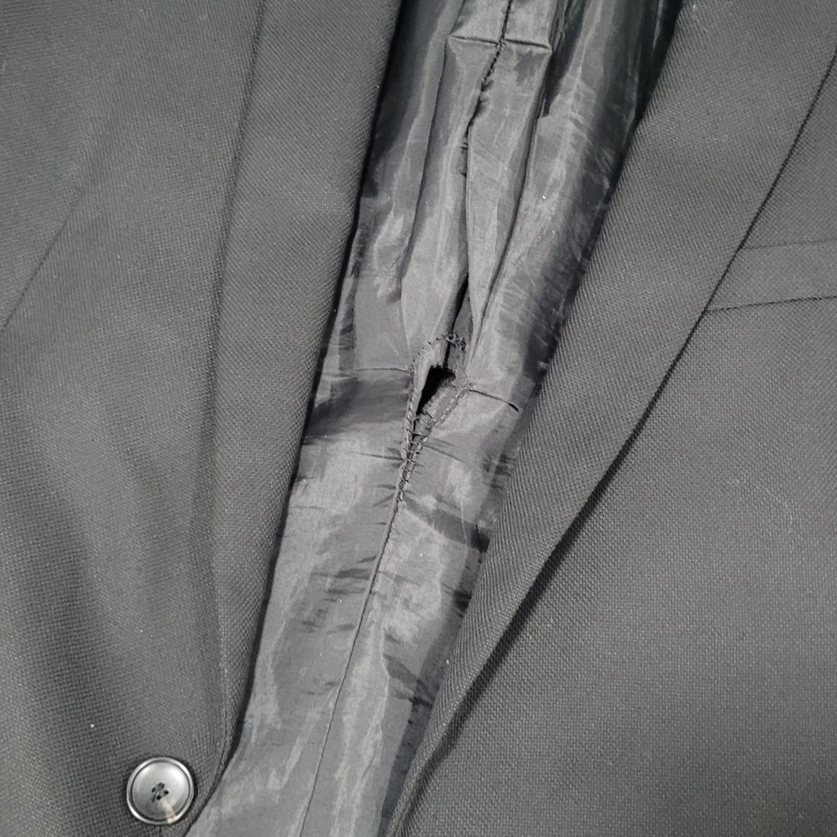 Zara Zara Blazer Jacket Black 1 Button Notch Double Vented 40 Blazer Men Formal Sport Coat 2 Piece Size 40R - 6 Thumbnail