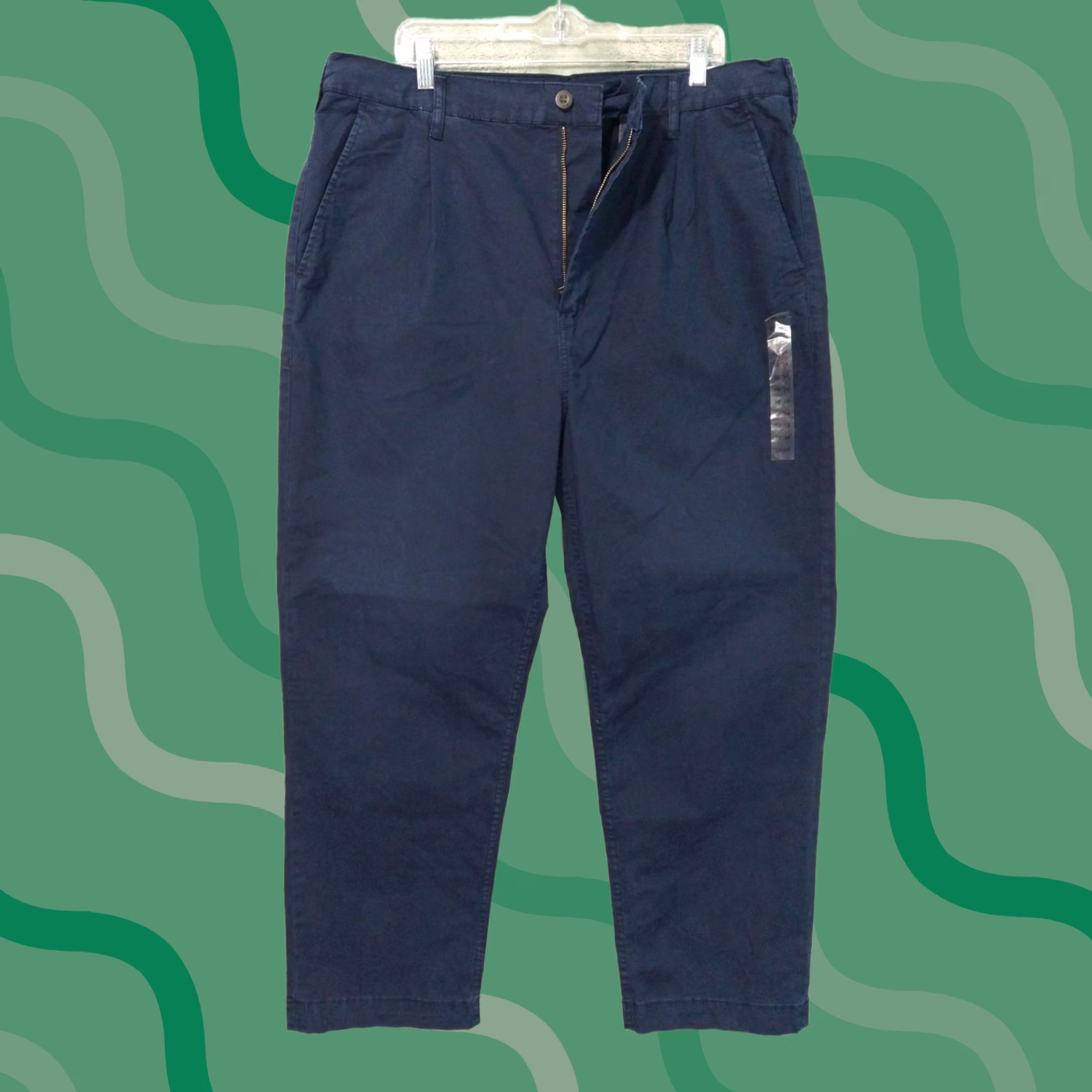 American Eagle Outfitters American Eagle Outfitters Pants Mens 38x34 Navy Blue Chino Loose Flex Easy Care Stretch Size US 38 / EU 54 - 1 Thumbnail