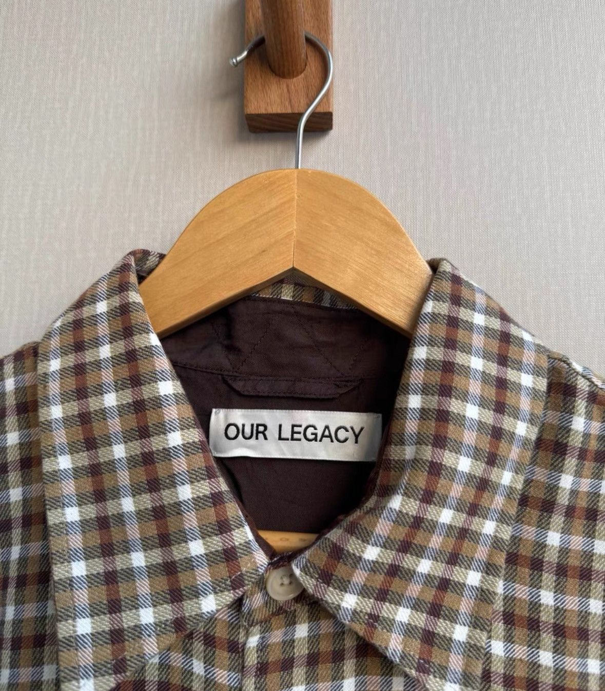 Our Legacy our legacyBrown plaid shirt 2505-Nextarrow Size US M / EU 48-50 / 2 - 6 Thumbnail