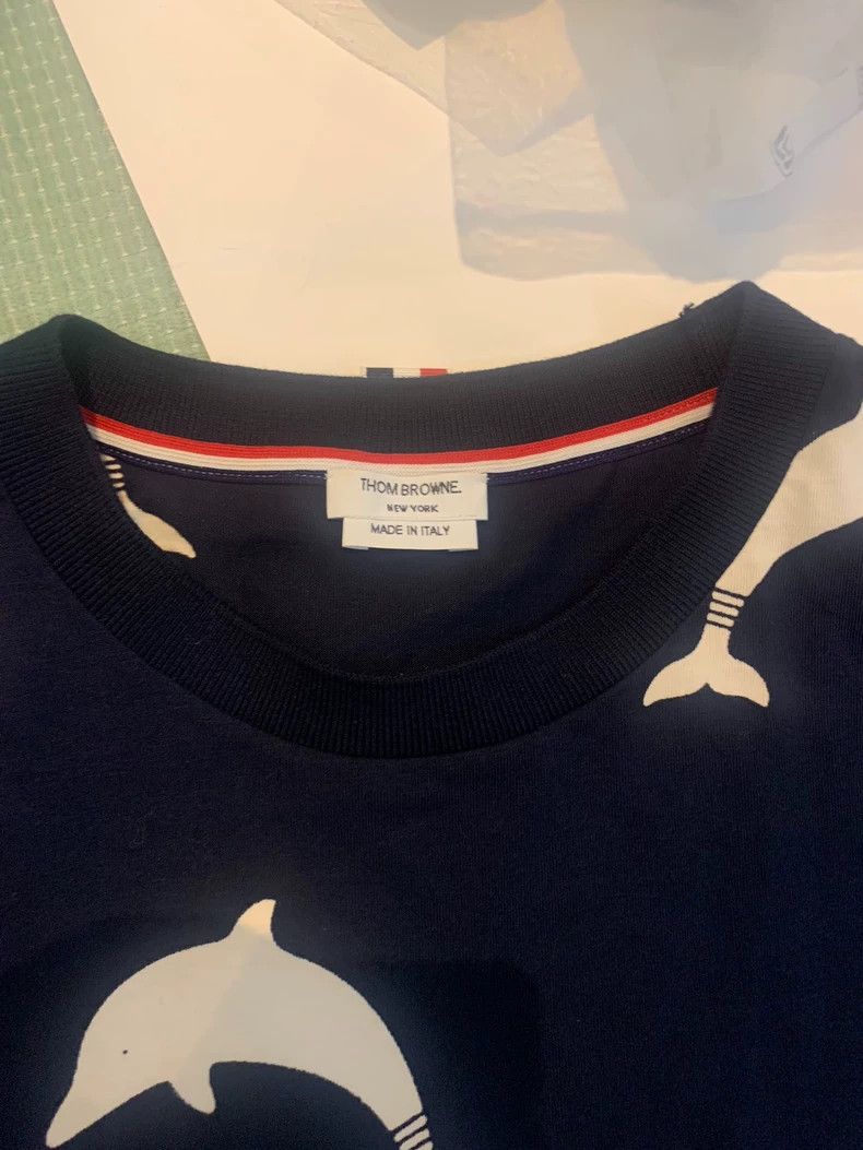 Thom Browne Thom Browne Blue dolphin shorts Size US XL / EU 56 / 4 - 2 Thumbnail
