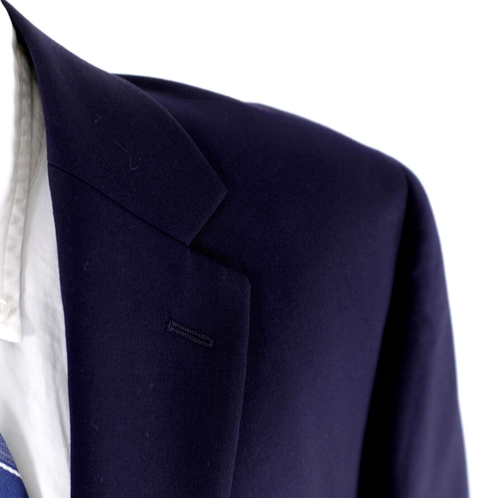 Joseph & Feiss Joseph & Feiss Gold Wool Blue 2 Button Blazer 44R Size 44R - 2 Thumbnail