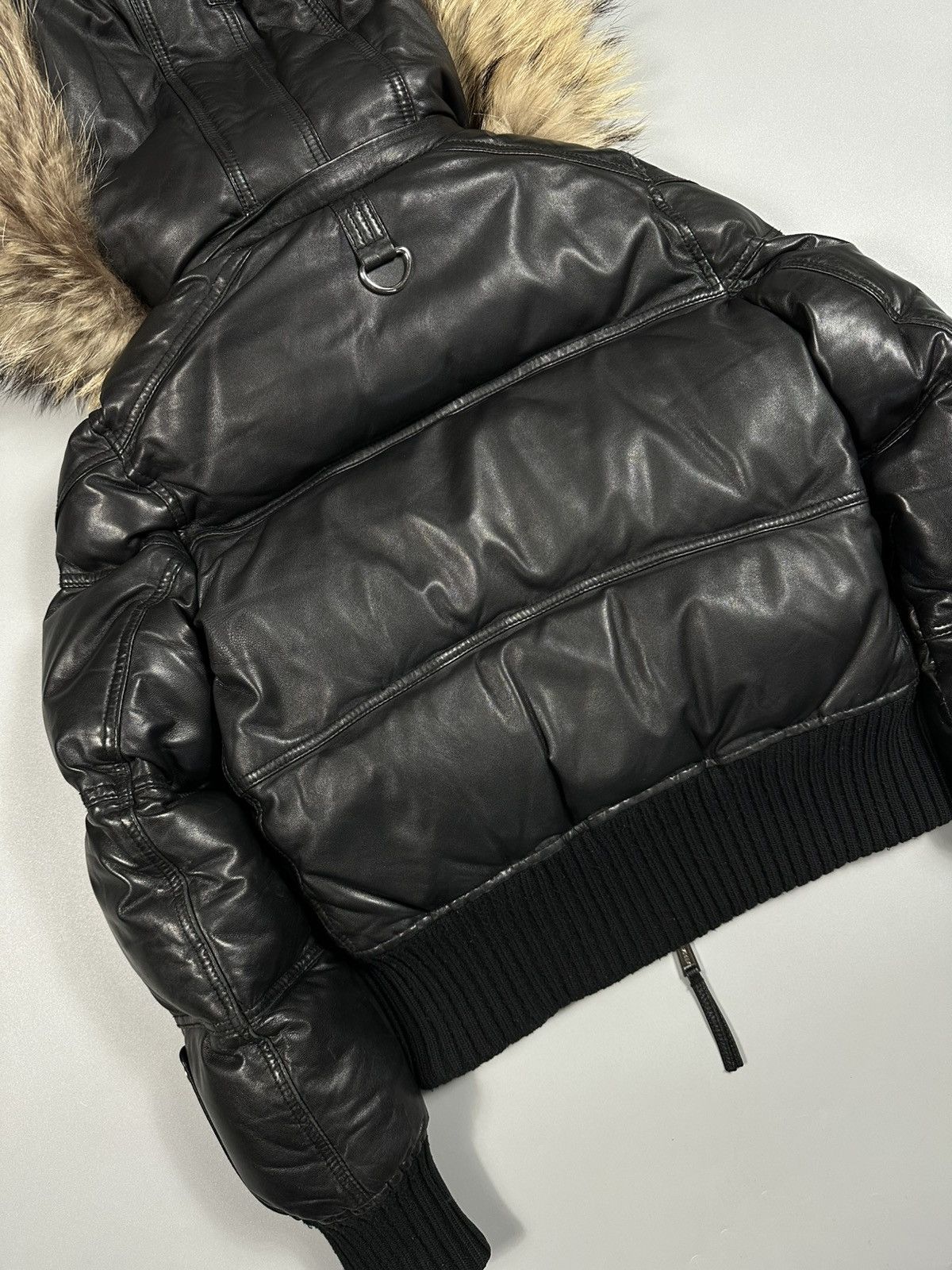 Dsquared2 F/W2008 Dsquared2 Leather Hooded Fur Bomber Down Jacket Size M / US 6-8 / IT 42-44 - 4 Thumbnail