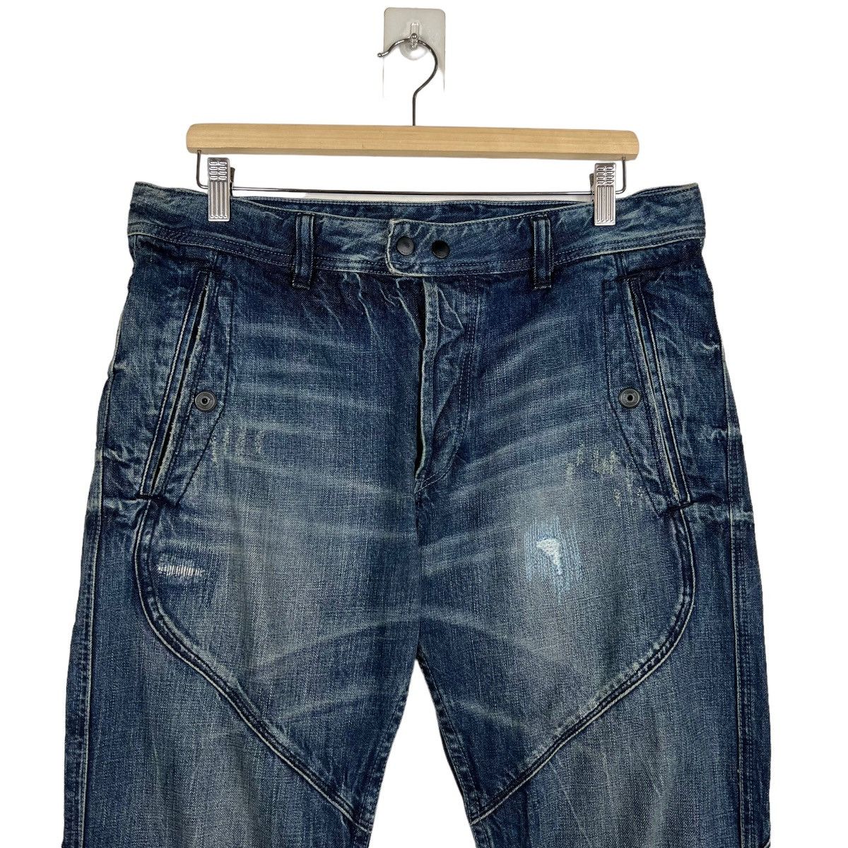 Diesel 🔥 DIESEL HYBRID BROKEN BORO DENIM Size US 34 / EU 50 - 3 Thumbnail