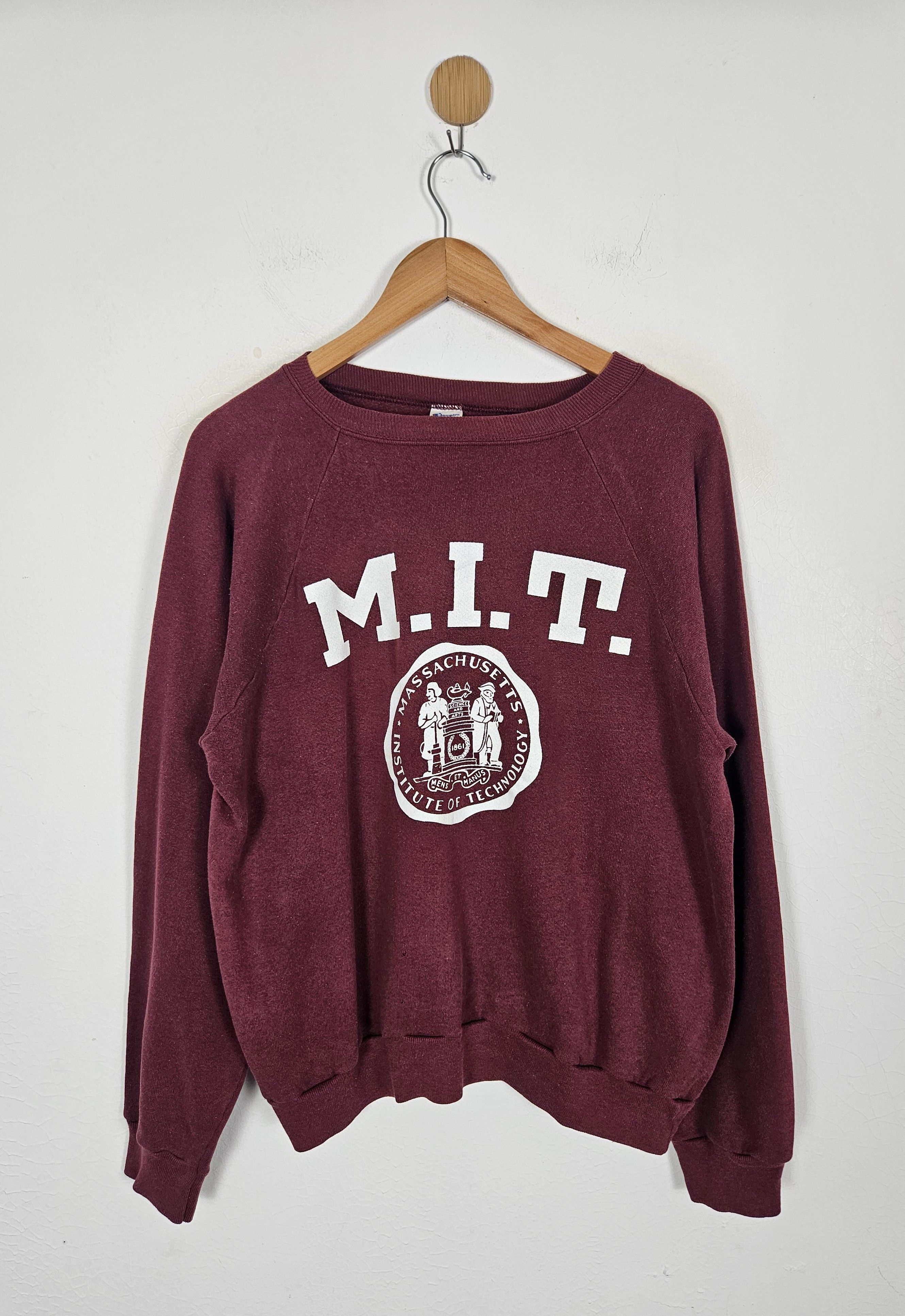 Champion Vintage 80s Champion MIT logo sweatshirt Size US L / EU 52-54 / 3 - 1 Thumbnail