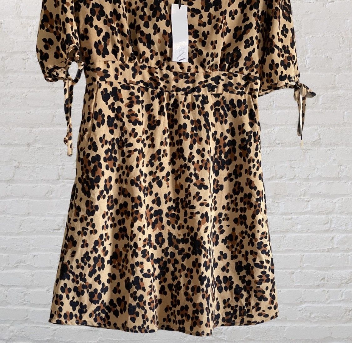 Other Q&A 3/4 SLEEVE LEOPARD ANIMAL PRINT DRESS Size M / US 6-8 / IT 42-44 - 7 Thumbnail