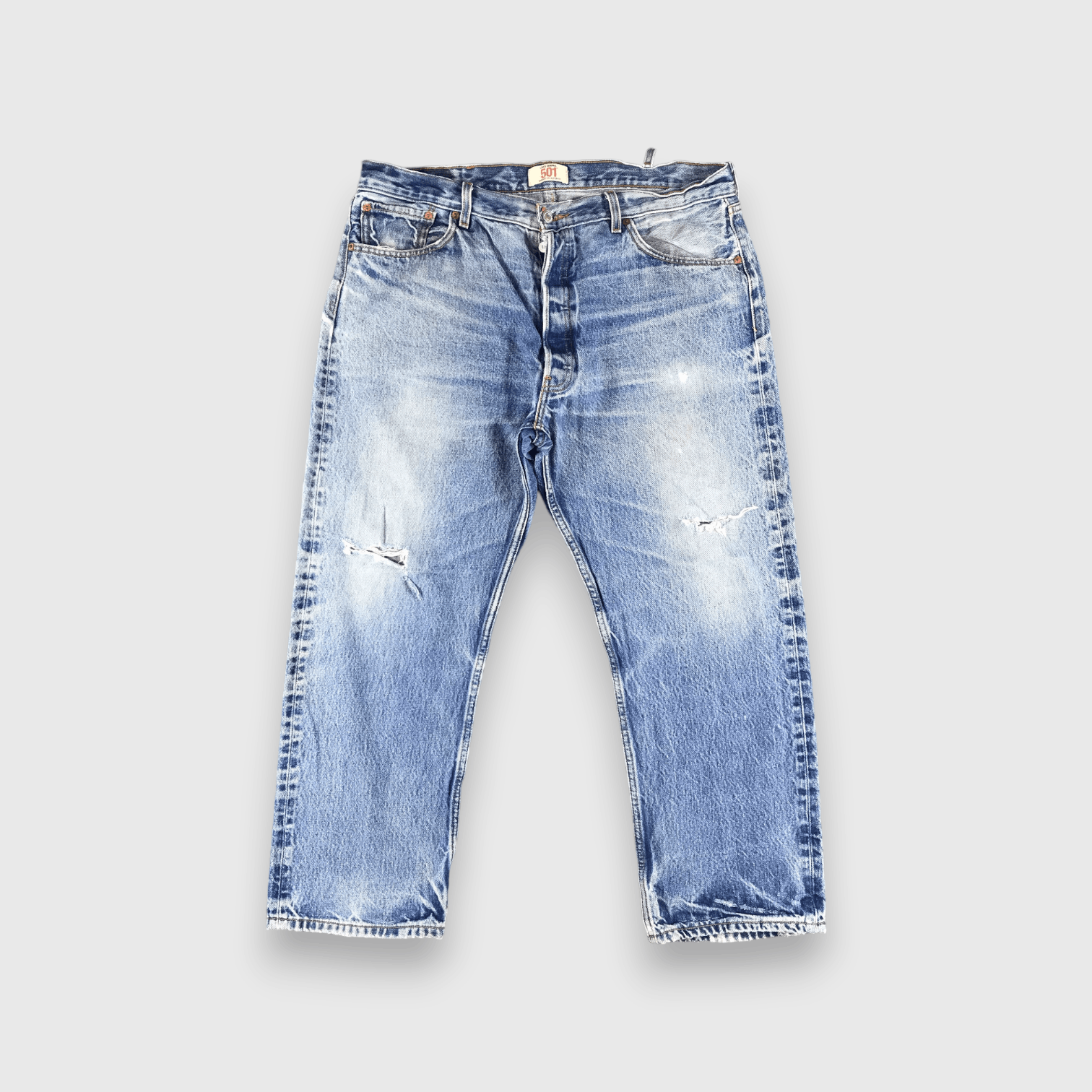 Vintage Blue Wash Levis 501 Jeans-J2594