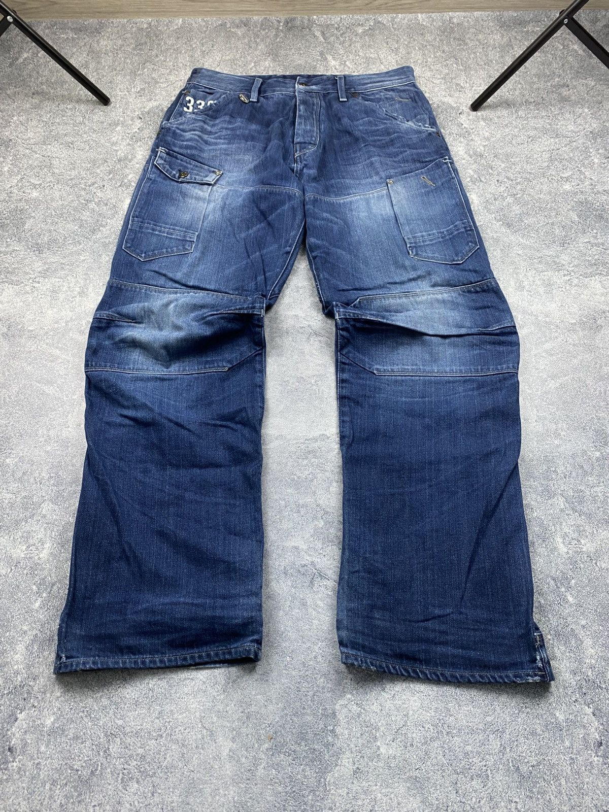 G-Star × Japanese Brand × Vintage Vintage G-Star Raw Japanese Distressed Cargo Pants Y2 Size US 33 - 2 Thumbnail