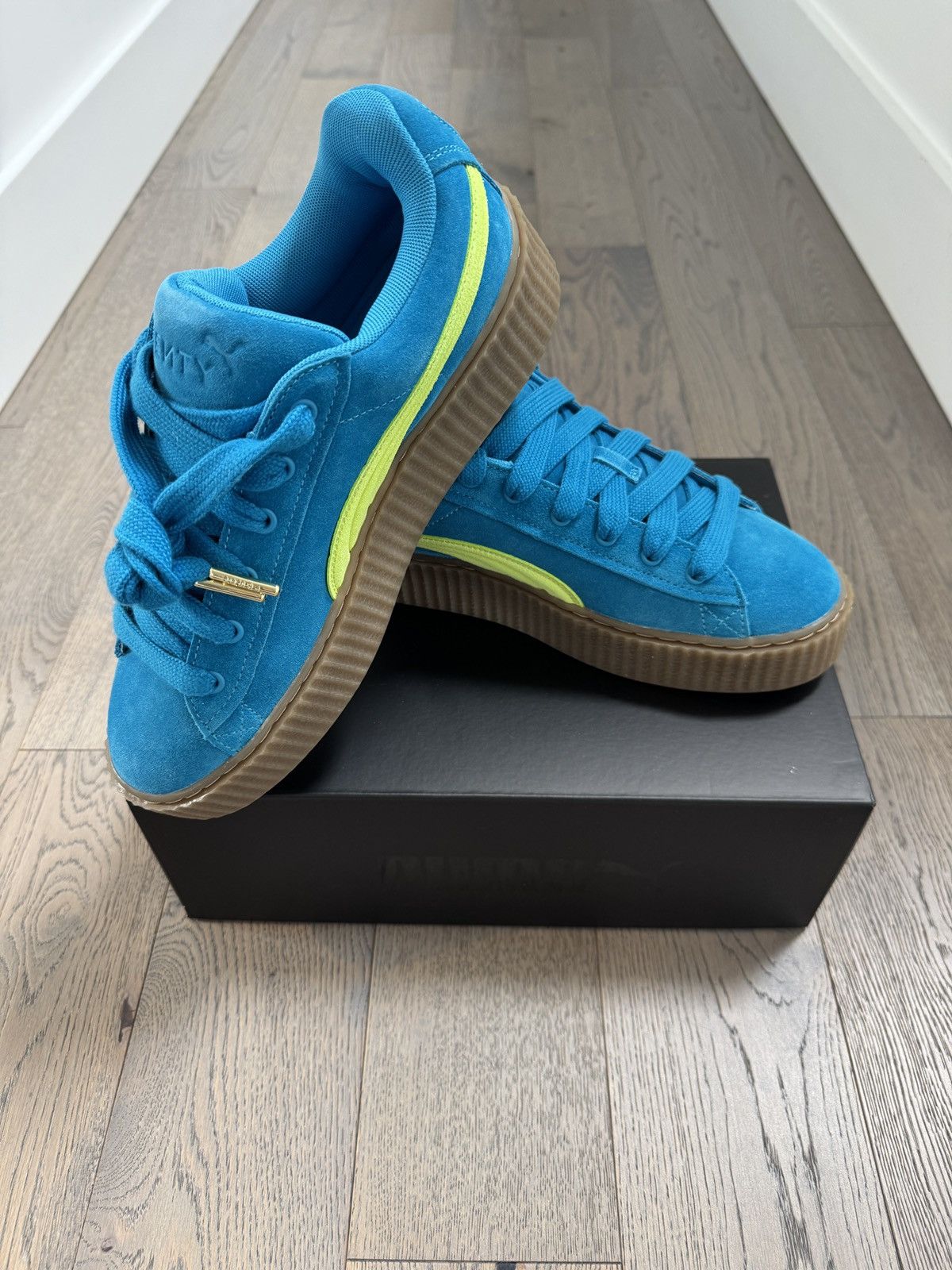 Fenty × Puma Fenty X Puma Creeper Phatty (speed blue - lime pow - gum) Size US 9.5 / EU 42-43 - 1 Thumbnail