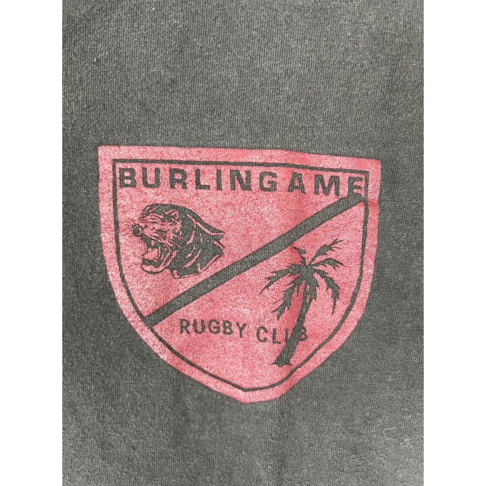 Hanes VINTAGE Hanes Beefy-T Burlingame Rugby Club T-Shirt Mens XL Black Graphic 90s Rugby Size US XL / EU 56 / 4 - 3 Thumbnail