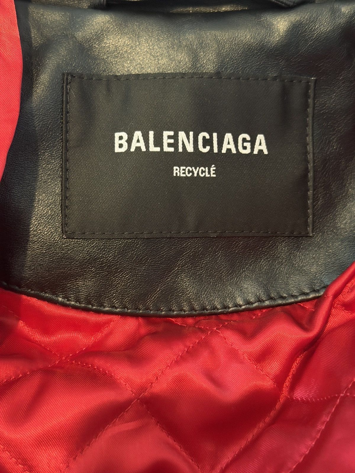 Balenciaga FW22 Lost Tape Upcycled Leather Jacket Size US M / EU 48-50 / 2 - 8 Thumbnail