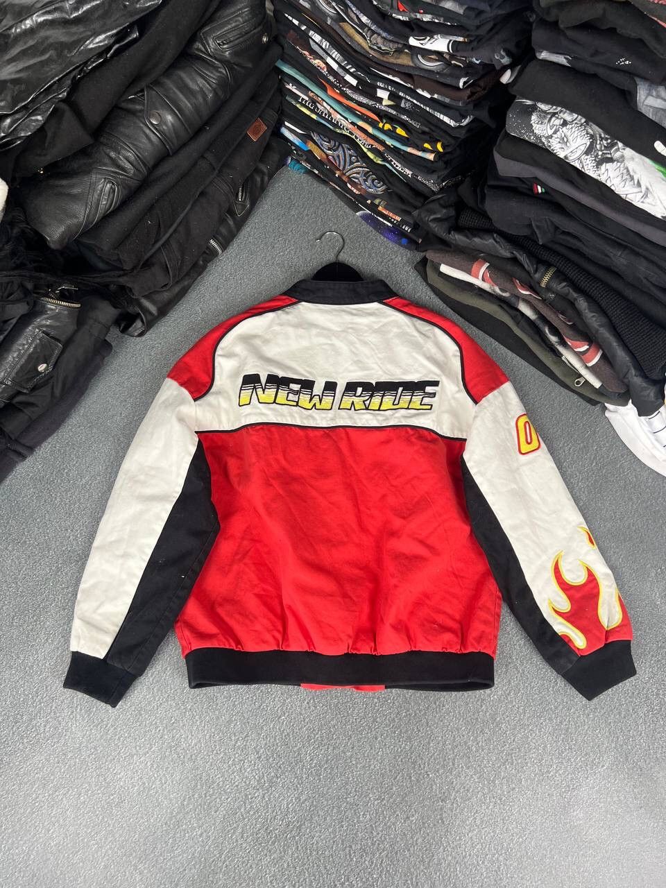 Hysteric Glamour Vintage Racing Fire Logo Y2K Bomber Jacket Size US M / EU 48-50 / 2 - 6 Thumbnail