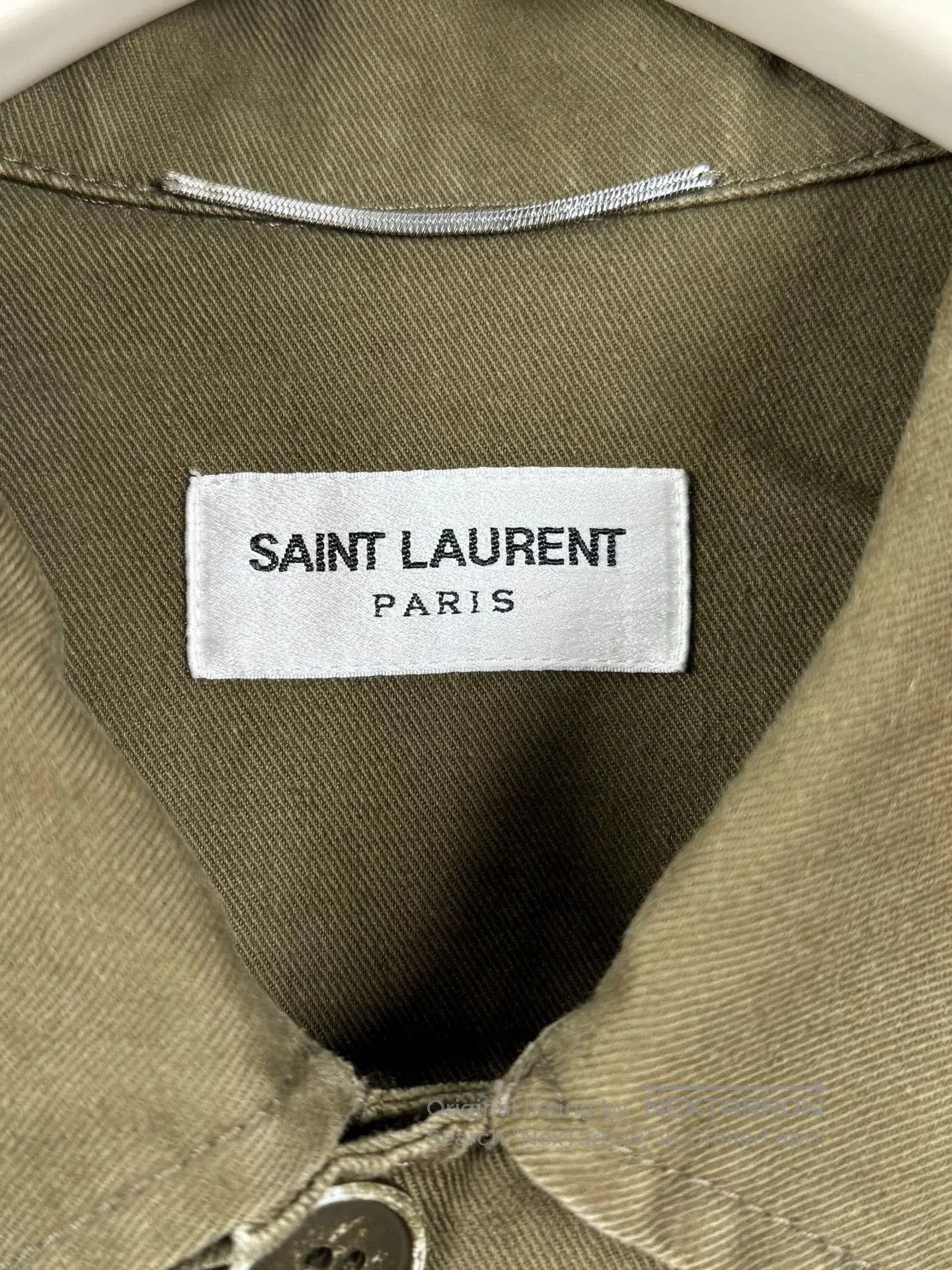 Saint Laurent Paris Saint Laurent Shark Work Jacket in Olive Green. Size US L / EU 52-54 / 3 - 3 Thumbnail