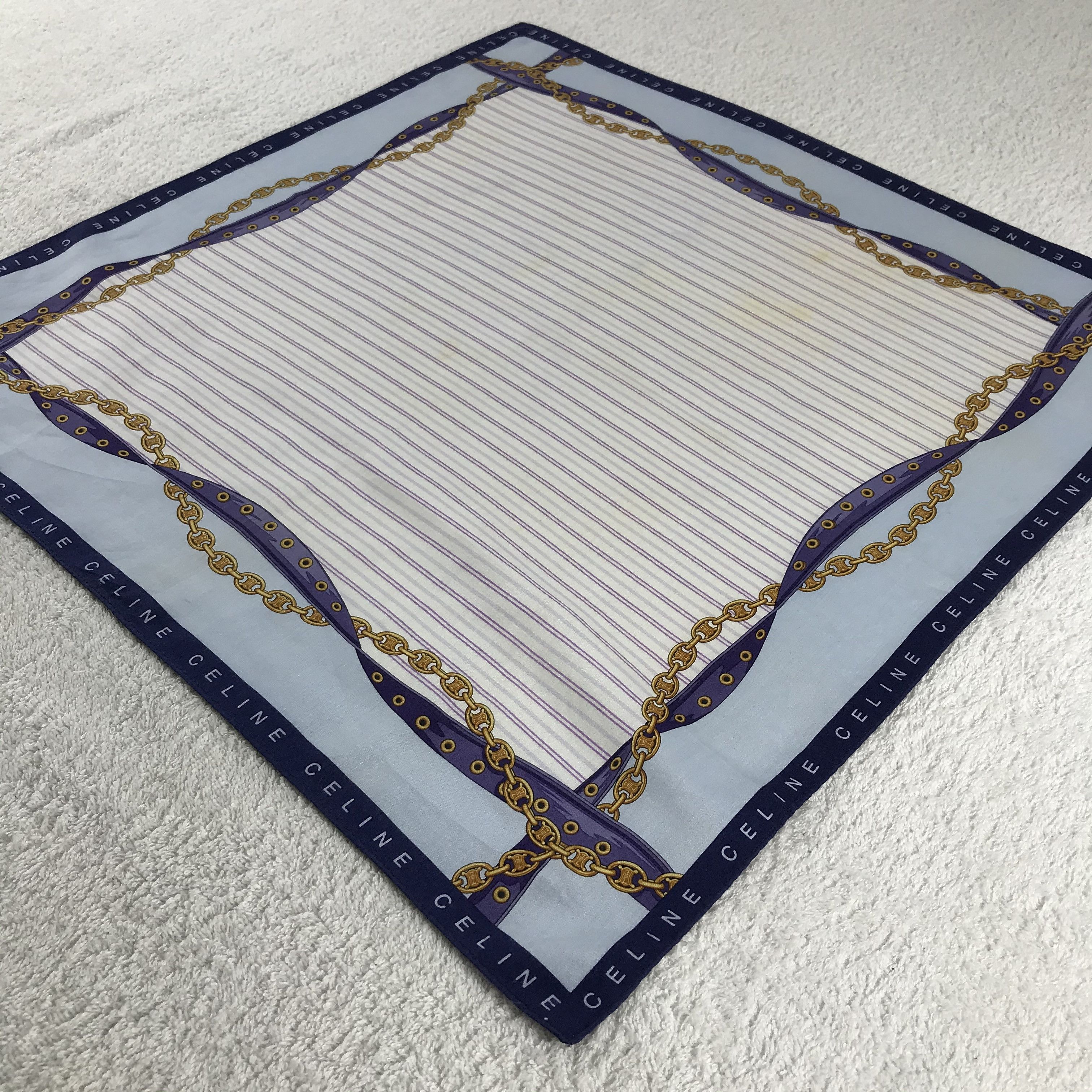 Celine × Vintage Celine Bandana / Handkerchief / Neckerchief - S068 Size ONE SIZE - 2 Thumbnail