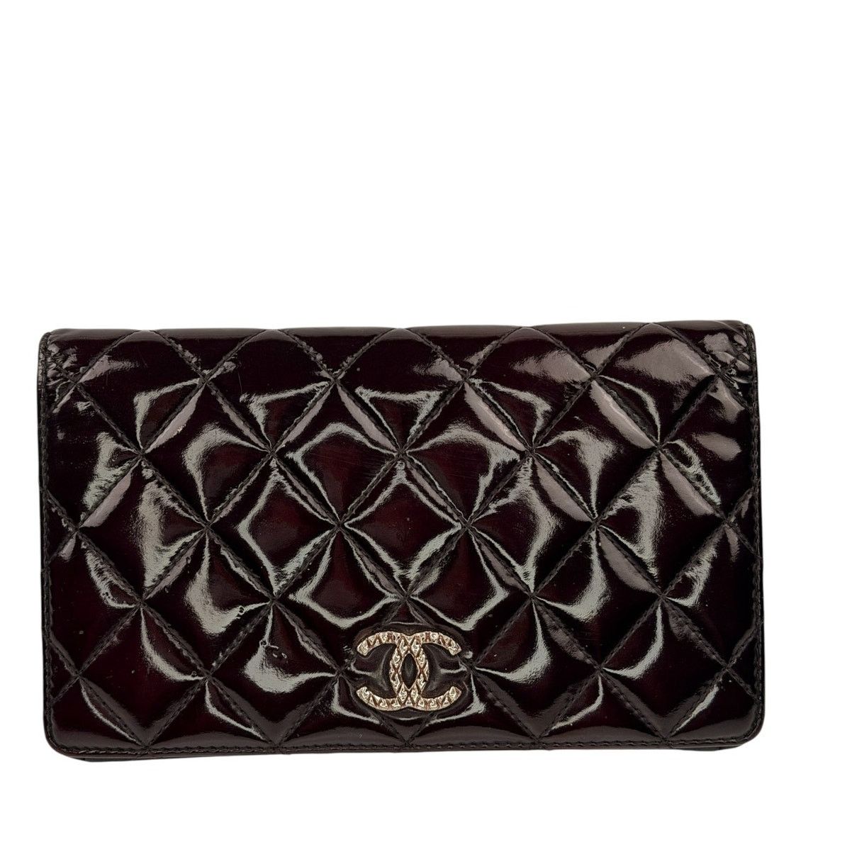 Chanel Chanel quilted patent leather long bifold wallet Size ONE SIZE - 1 Thumbnail