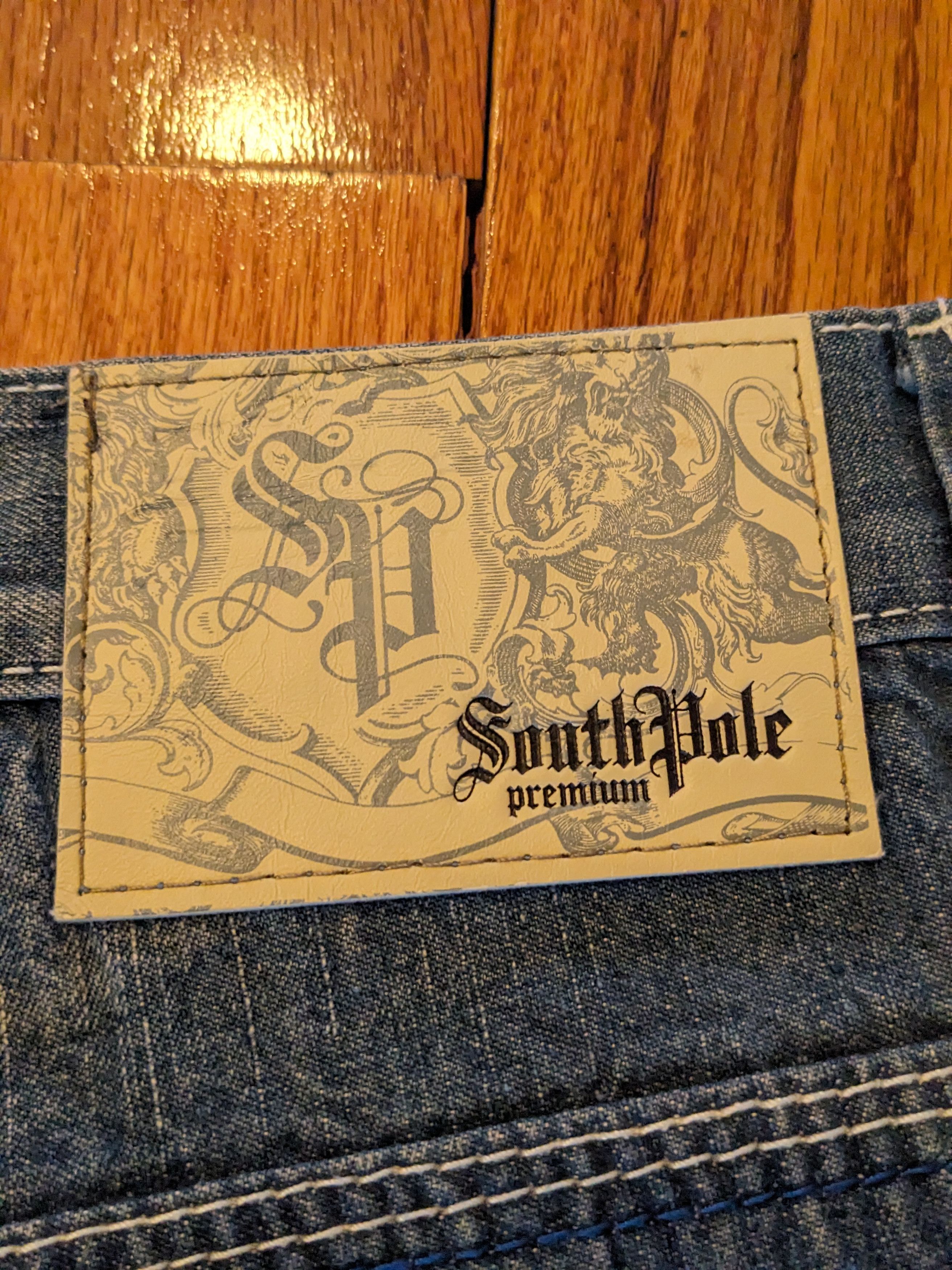 Southpole × Vintage Vintage Y2K SouthPole Premium Relaxed Baggy Denim Shorts Size US 44 / EU 60 - 4 Thumbnail