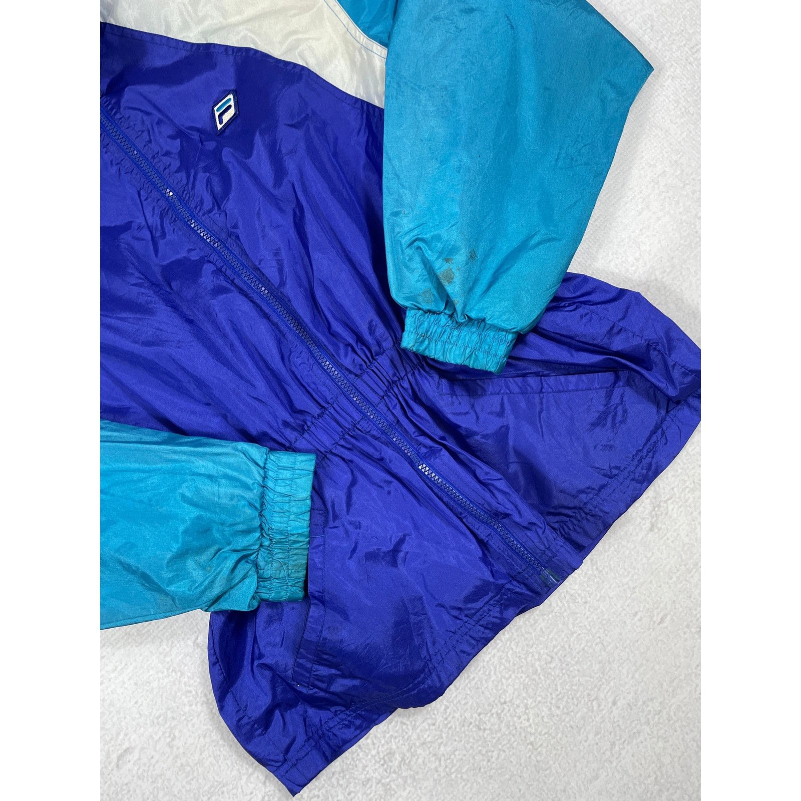 Fila Vintage Fila Blue Windbreaker - Women's Medium Size M / US 6-8 / IT 42-44 - 4 Thumbnail