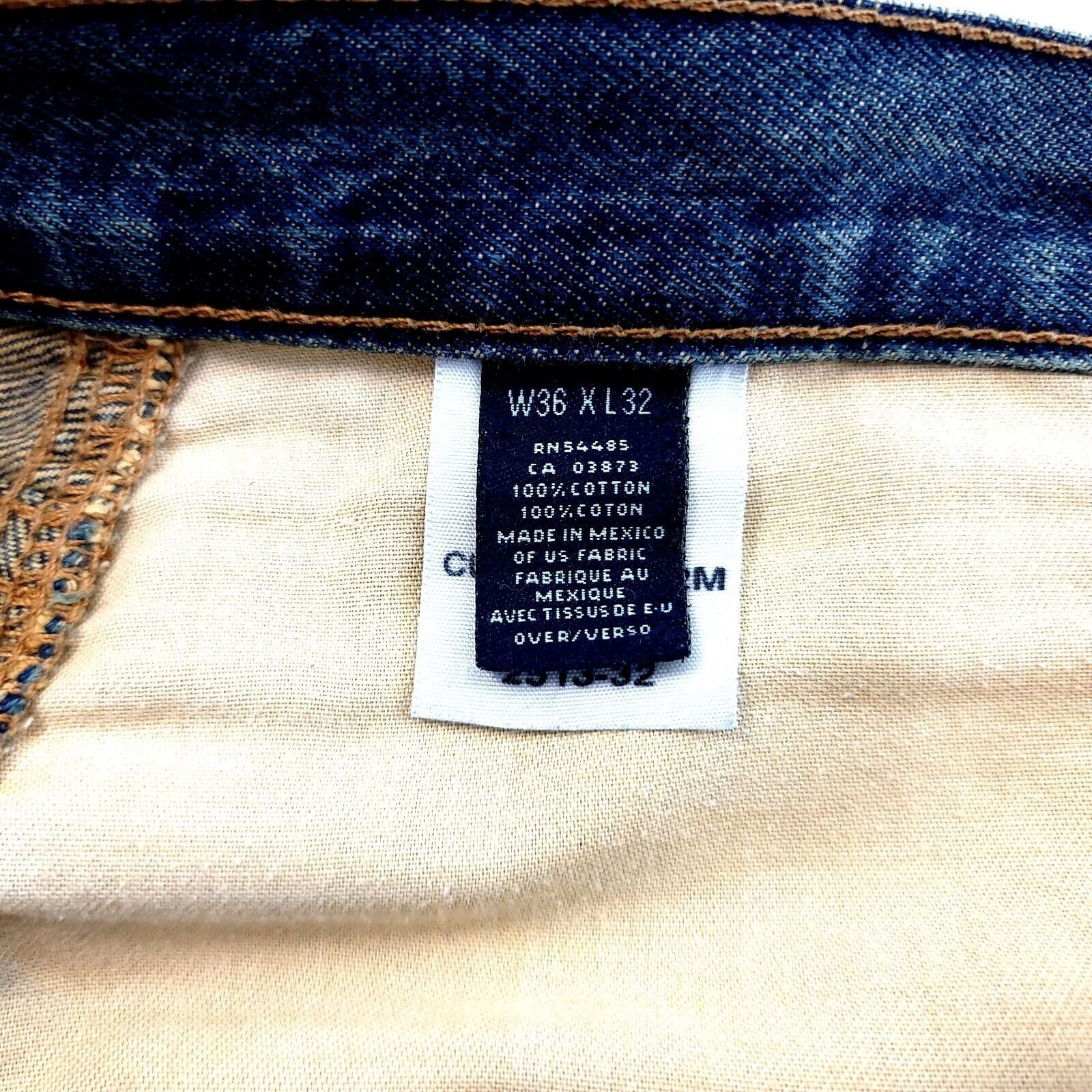 American Eagle Outfitters American Eagle Distressed Blue Brown Whiskering Stone Wash D Size US 40 / EU 56 - 11 Thumbnail